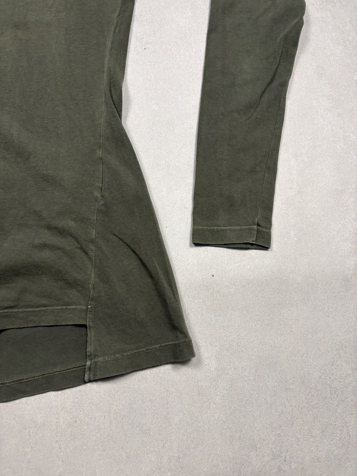Preach Preach Asymmetrical Long Sleeve Olive Green Top Avant Garde Size M / US 6-8 / IT 42-44 - 6 Thumbnail