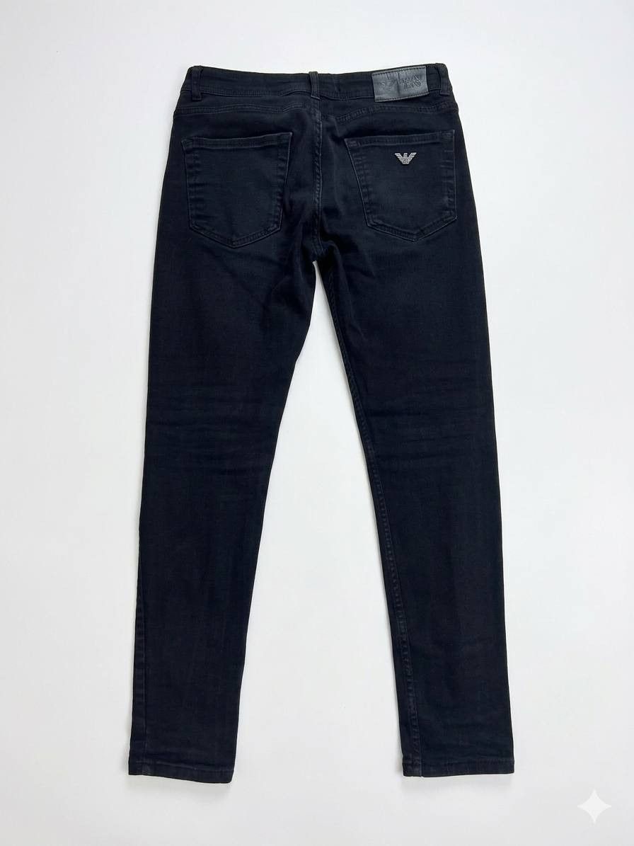 Armani Armani Jeans Black Skinny Distressed - Size 31 Size US 31 - 1 Thumbnail
