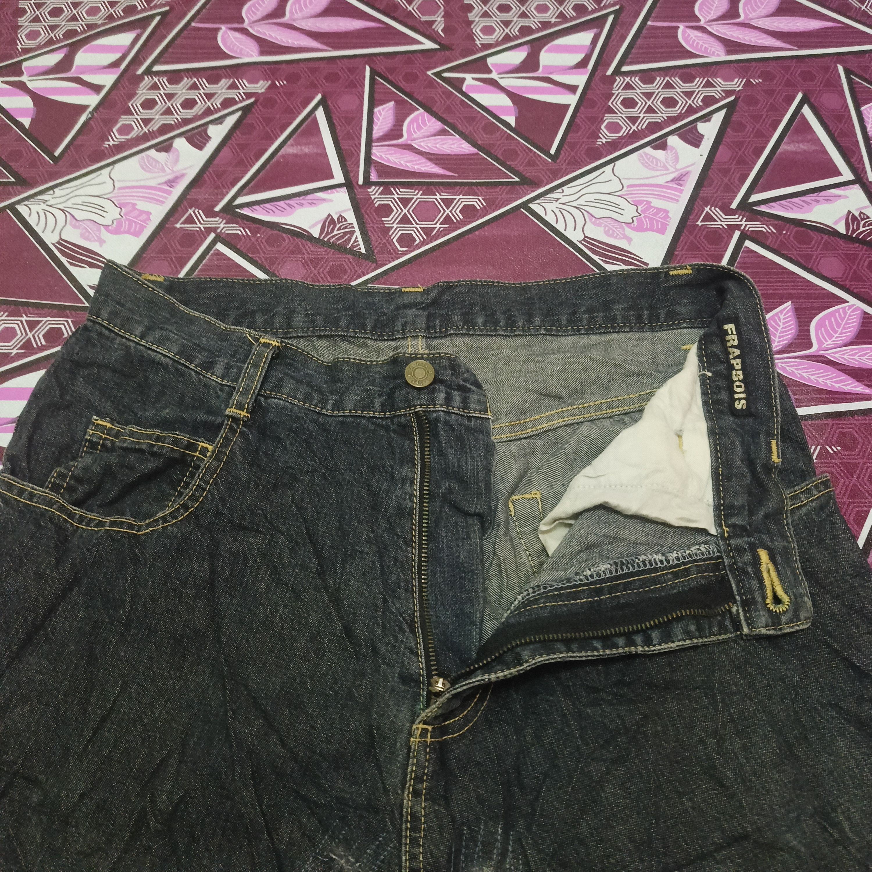 Frapbois × Issey Miyake × Japanese Brand Japanese FrapBois issey miyake design Denim black jeans Size US 30 / EU 46 - 4 Thumbnail