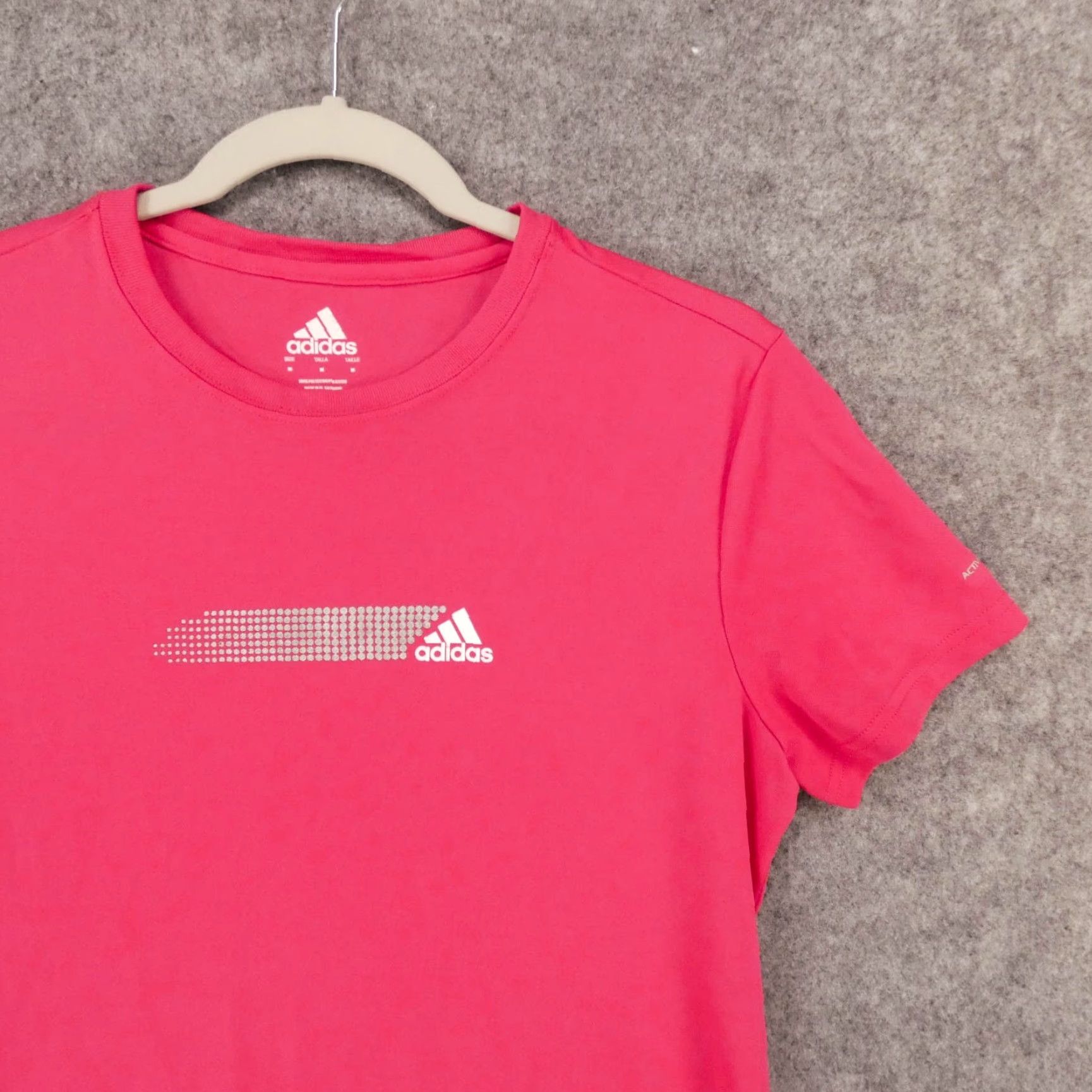Adidas Adidas Shirt Womens Medium Short Sleeve Pullover Tee Pink Logo Ladies Size M / US 6-8 / IT 42-44 - 6 Thumbnail