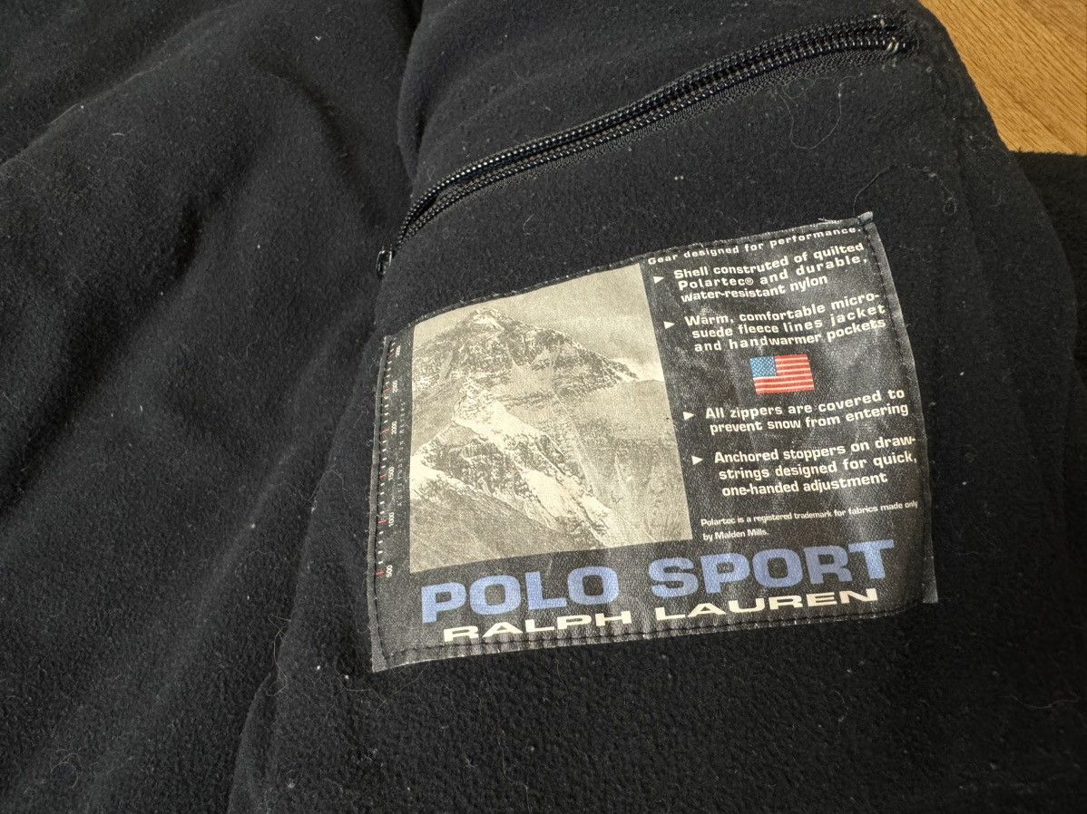 Ralph Lauren × Ralph Lauren Sport Vintage 90’s Y2K Polo Sport Black Fleece Nylon Jacket L Size US L / EU 52-54 / 3 - 8 Thumbnail