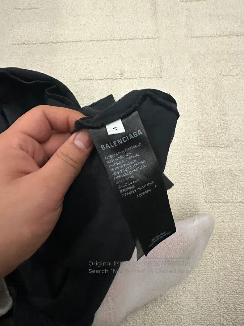 Balenciaga Balenciaga Wheat Embroidery Short Sleeve T-Shirt, Black Size US S / EU 44-46 / 1 - 3 Thumbnail