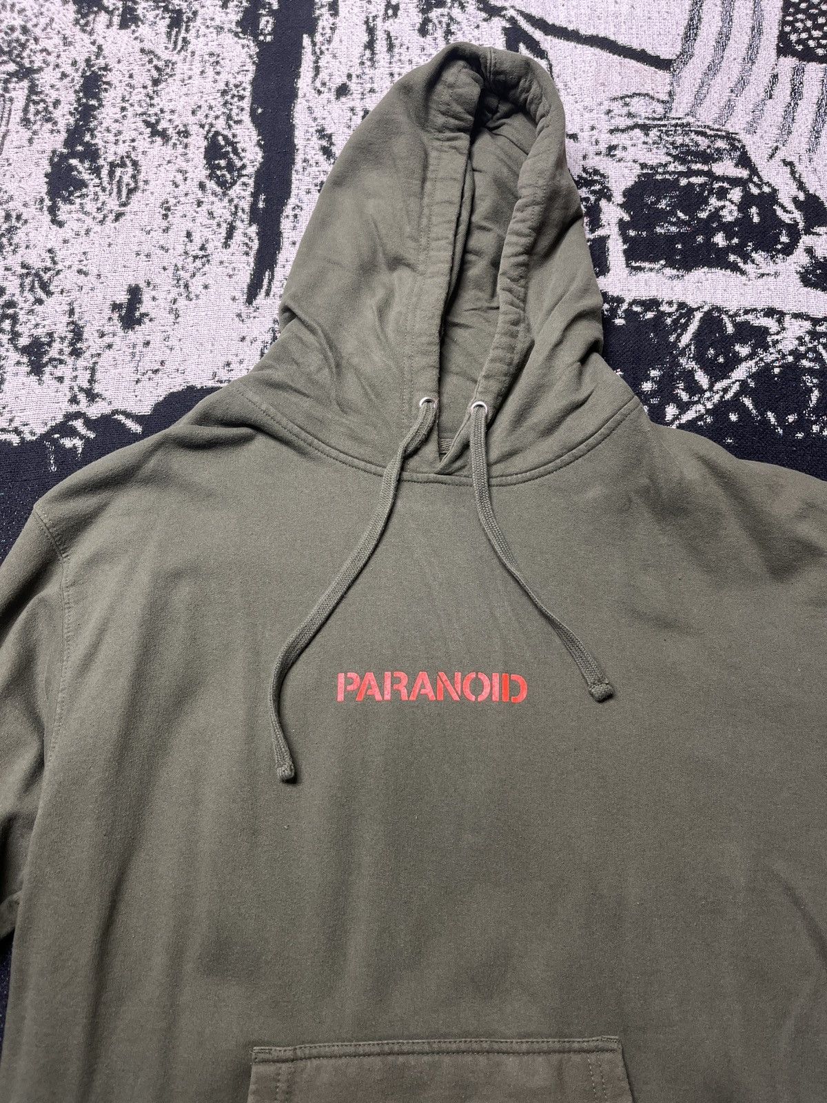 Mens Hoodie Assc X Undefeated Paranoid Olive Hoodie DS SS21 Orange