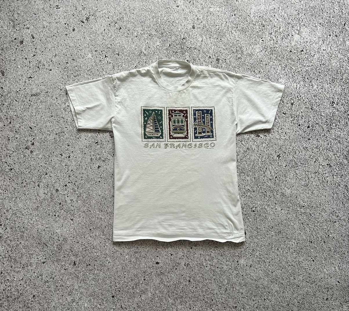 Vintage Vintage 1995 California San Francisco Graphic T-Shirt Size US XXL / EU 58 / 5 - 2 Thumbnail