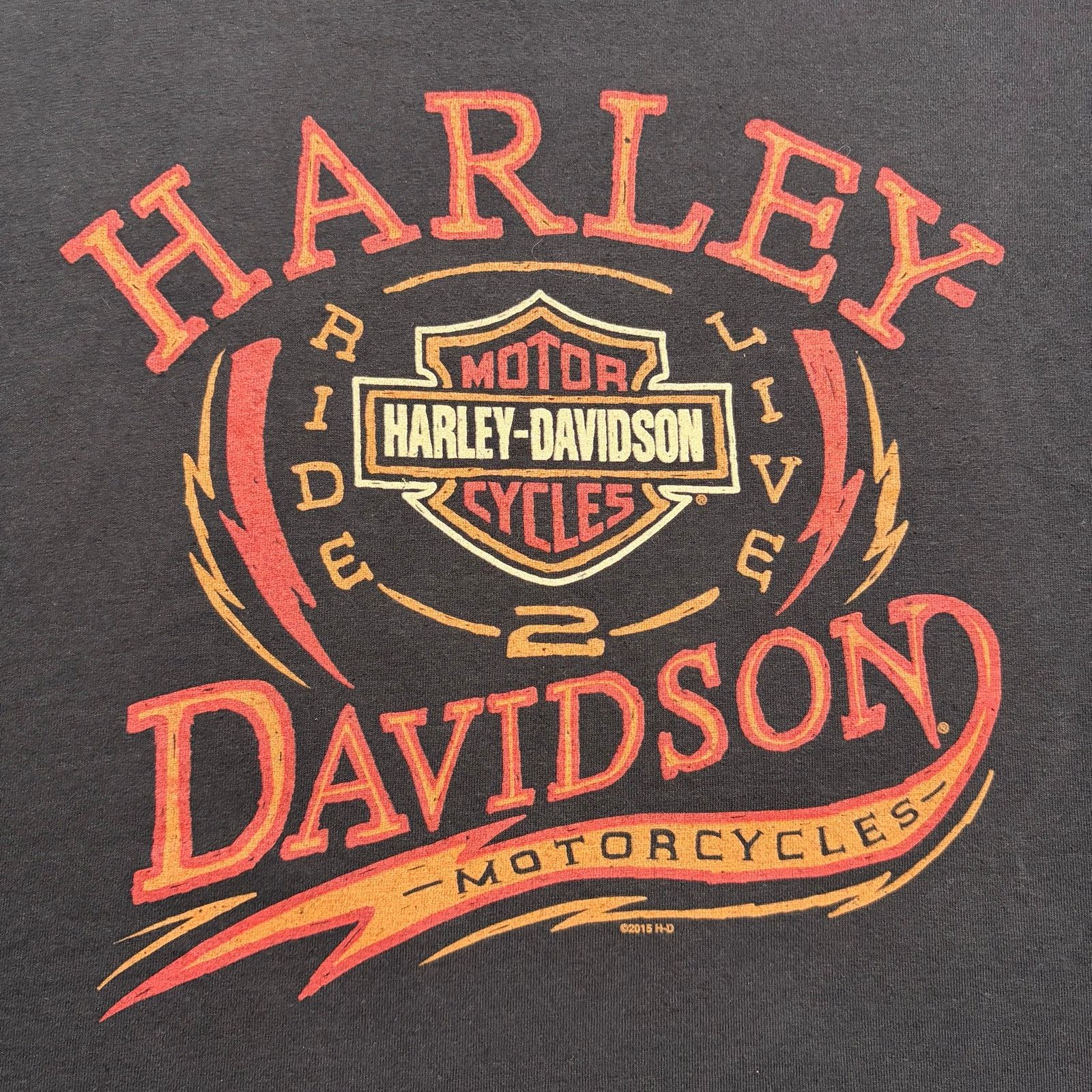 Harley Davidson Harley-Davidson Ride Live Motorcycles Graphic T-Shirt Sz L Size US L / EU 52-54 / 3 - 2 Thumbnail