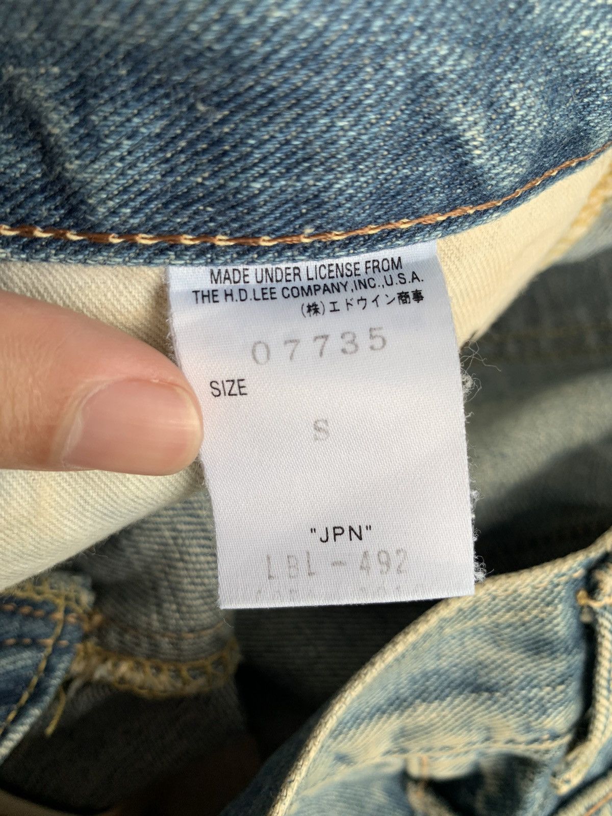 Jean × Lee Vintage Lee Riders Selvedge Distressed Denim Size US 30 / EU 46 - 18 Thumbnail