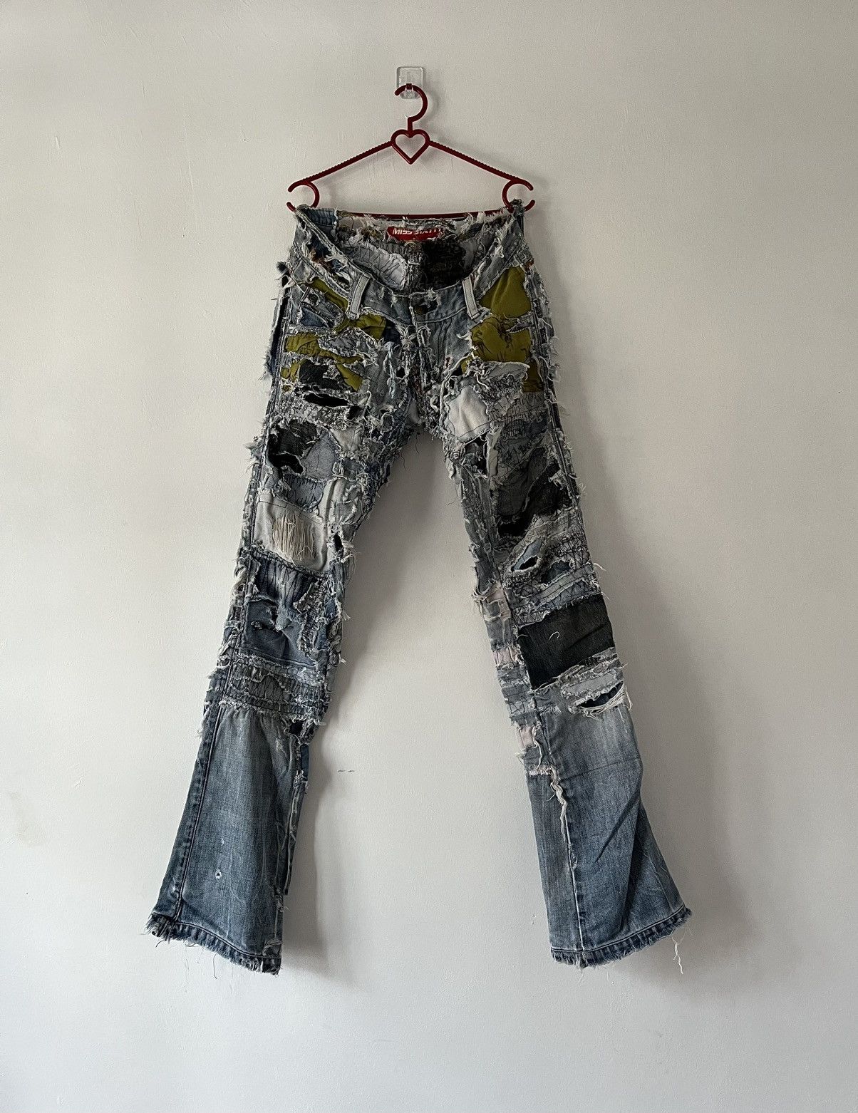 Vintage Archive Miss Sixty Distressed Flare Denim Jeans Size US 30 / EU 46 - 1 Thumbnail