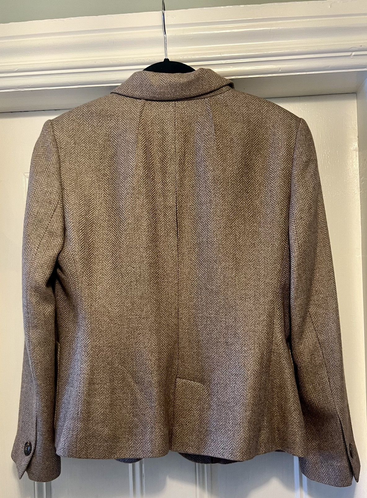 Giorgio Armani Authentic Giorgio Armani made in Italy herringbone pattern Size L / US 10 / IT 46 - 5 Thumbnail