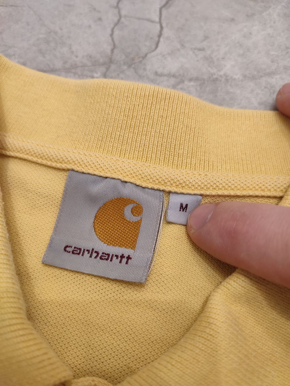 Carhartt Polo shirt Carhartt Yellow size M Size US M / EU 48-50 / 2 - 6 Thumbnail