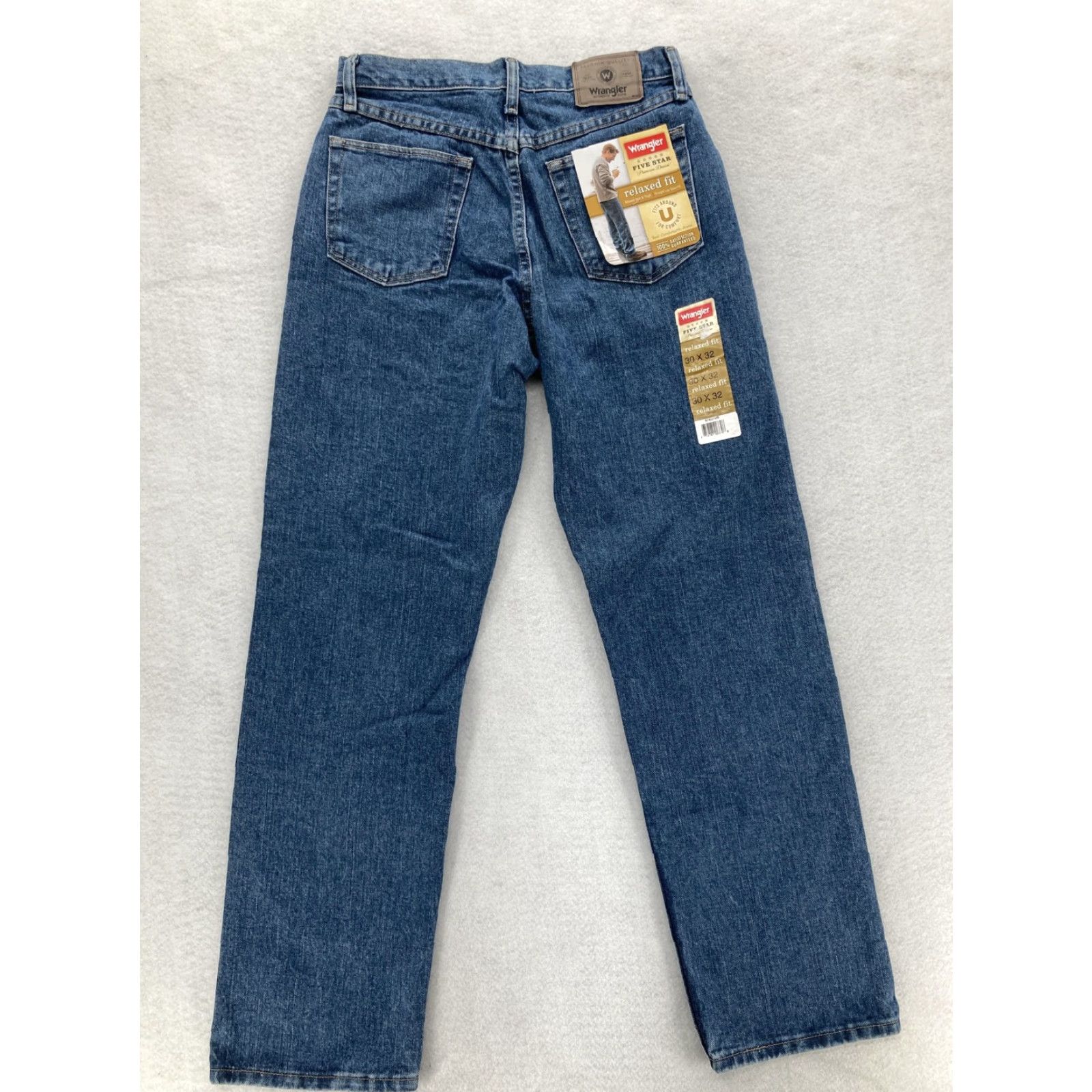 Wrangler Wrangler Jeans Mens 30x32 Blue Five Star Premium Denim Relaxed Fit Workwear NWT Size US 30 / EU 46 - 2 Thumbnail