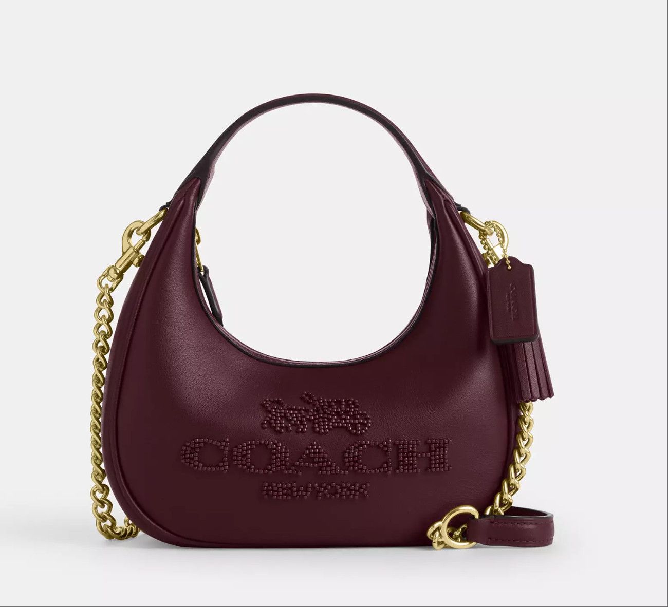 Coach Carmen Mini Crossbody Bag With Beaded Coach Graphic CCE60 Size ONE SIZE - 5 Thumbnail