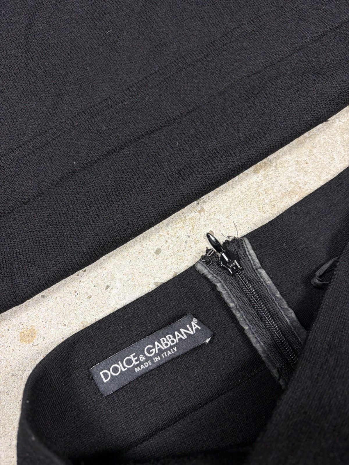 Dolce & Gabbana FW 2003 Dolce & Gabbana Black Button Up Skirt & Sweater Set Size S / US 4 / IT 40 - 7 Thumbnail