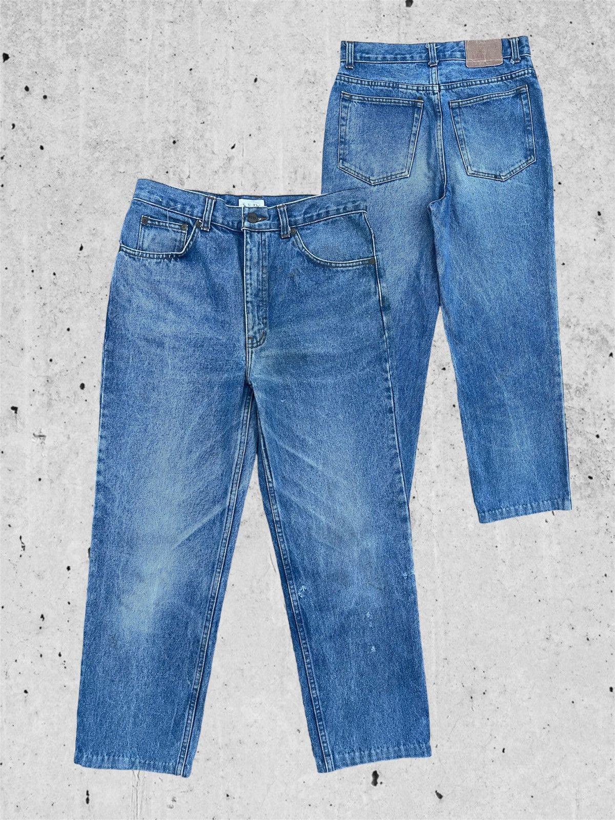 Japanese Brand 🔥 SFD Japanese Distressed Denim Streetwear W30🔥 Size US 30 / EU 46 - 1 Thumbnail