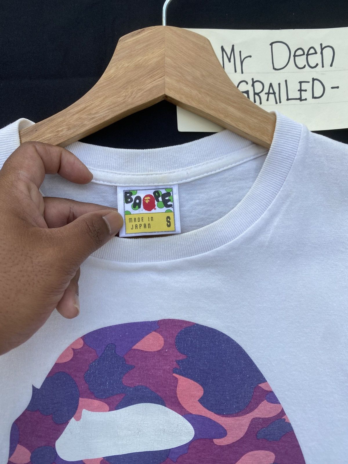 Bape Rare BAPE Ape Head Purple Camo Tshirt Size US S / EU 44-46 / 1 - 9 Thumbnail