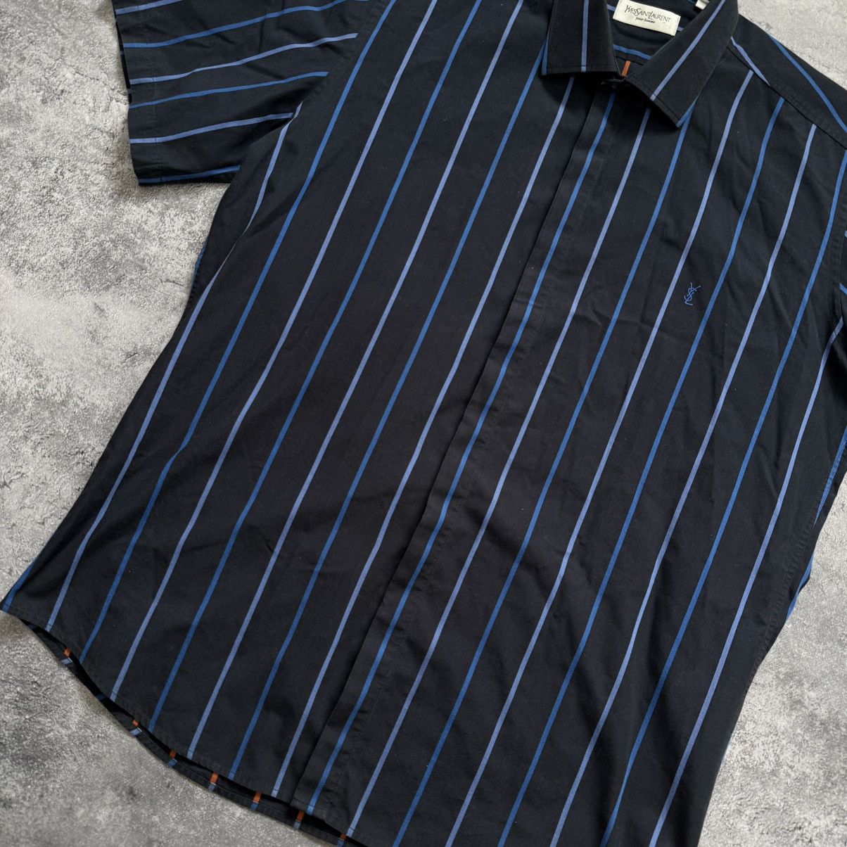 Yves Saint Laurent Summer YSL Yves Saint Laurent Stripped Shirt Button Up Size US L / EU 52-54 / 3 - 3 Thumbnail