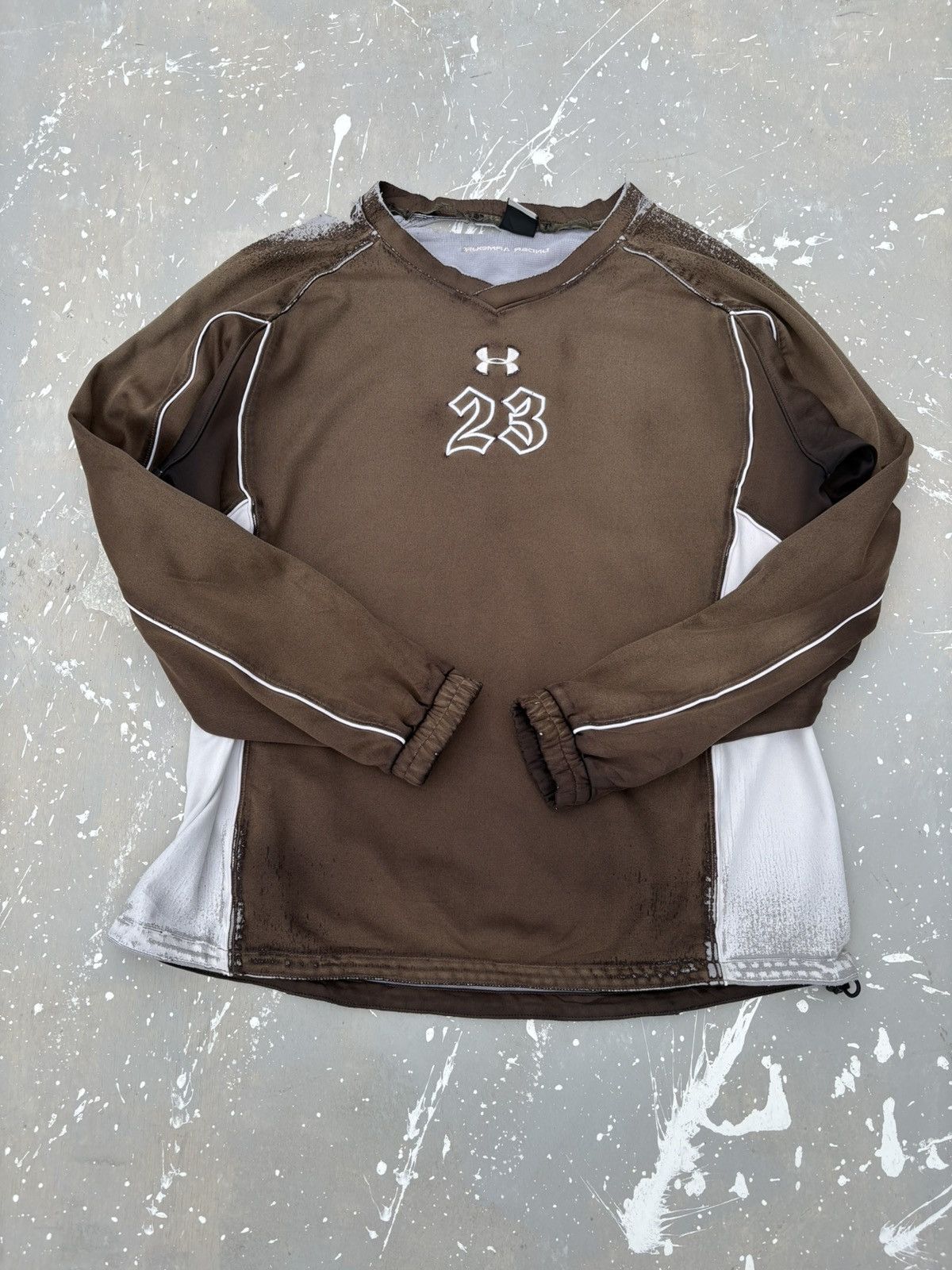 Under Armour Trashed Distressed & Sunfaded Under Armour Long Sleeve Punk Size US XL / EU 56 / 4 - 10 Thumbnail