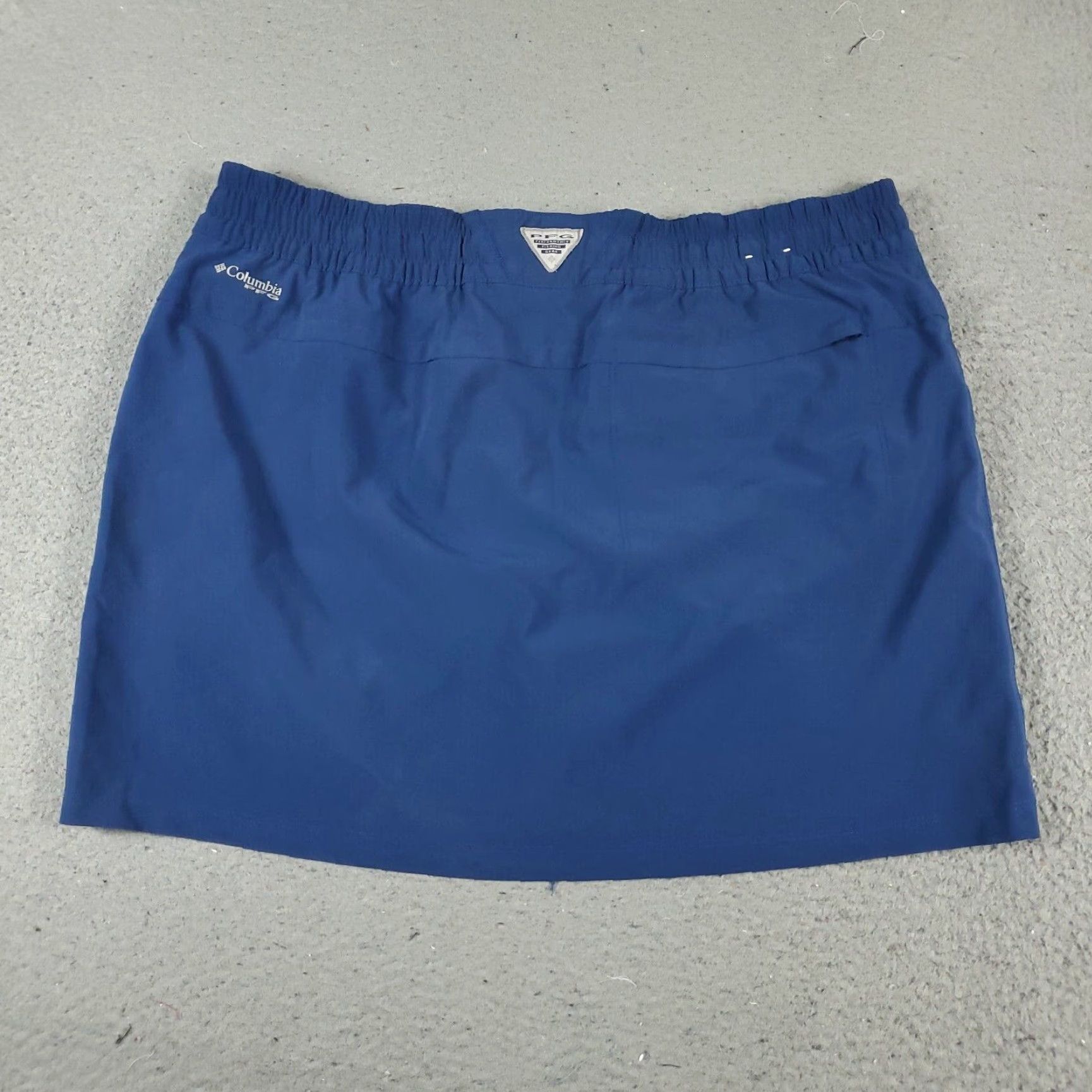 Vintage Columbia Skirt Womens Size L Blue Pockets Mini Short Casual Summer Fall Spring Winter Size 36" / US 14 / IT 50 - 6 Thumbnail