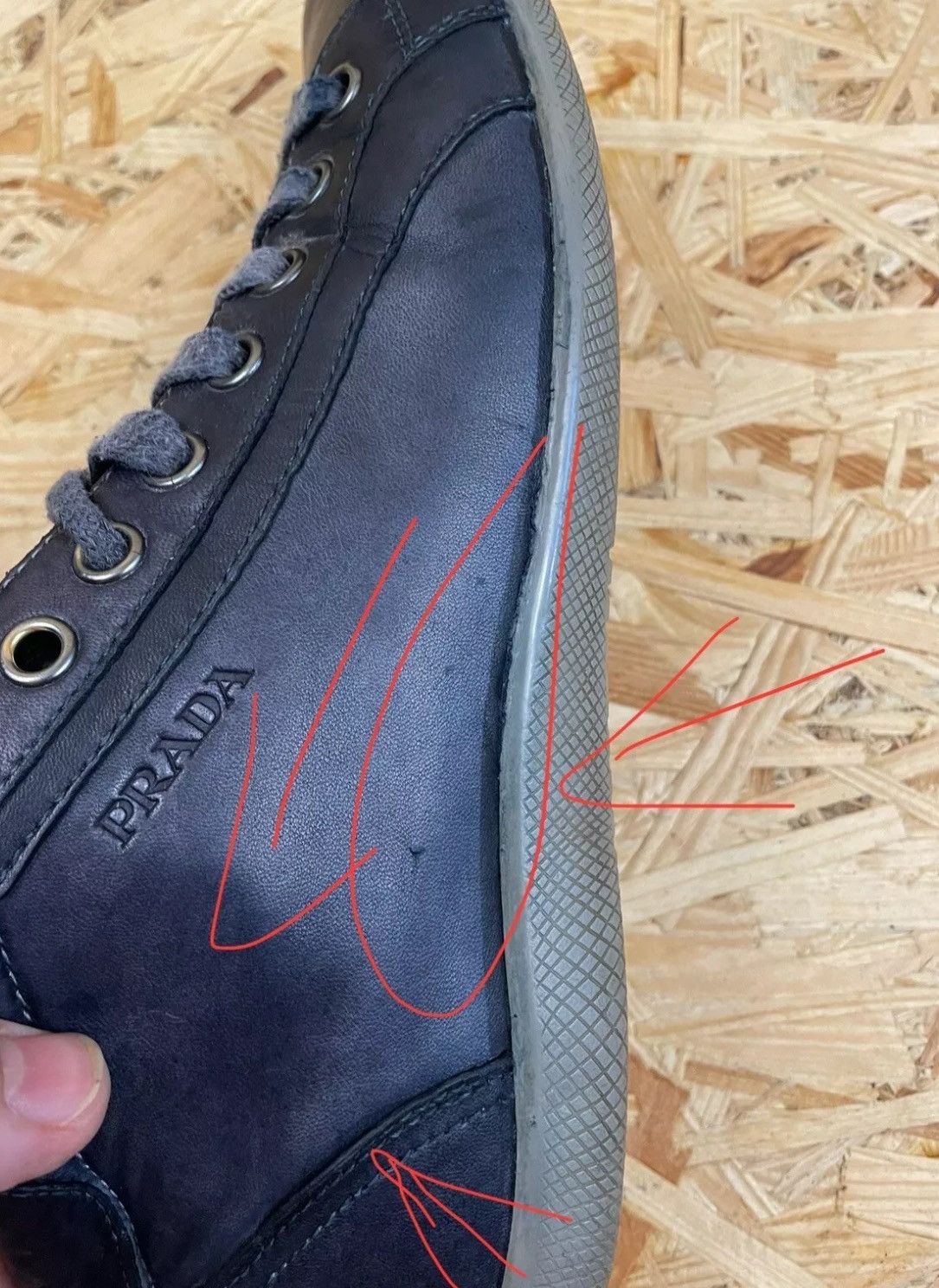 Prada Prada sneakers size 10 US dark blue Size US 10 / EU 43 - 17 Thumbnail