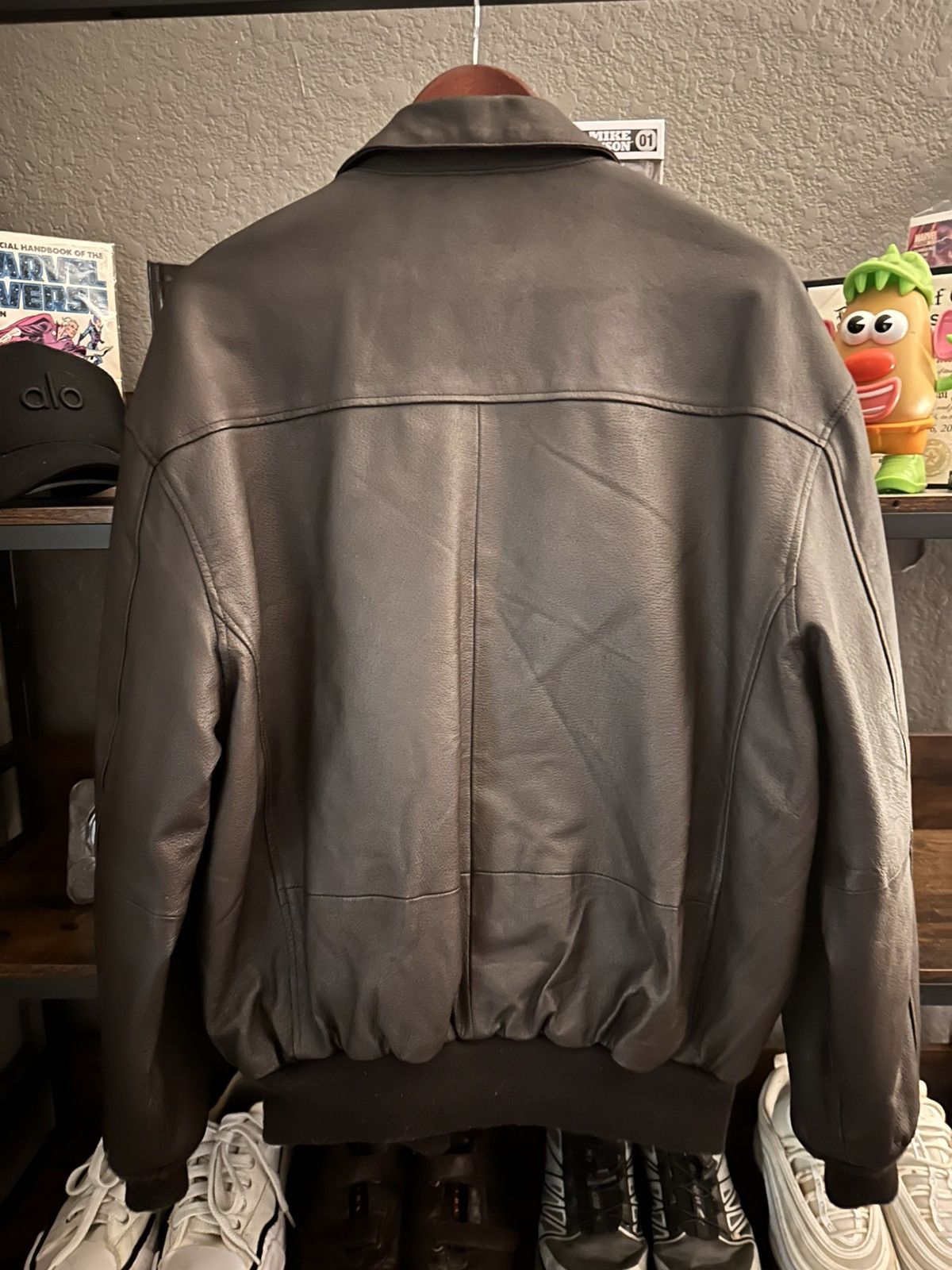 Vintage Vintage Airborne Pilot Leather Jacket Size US L / EU 52-54 / 3 - 2 Thumbnail