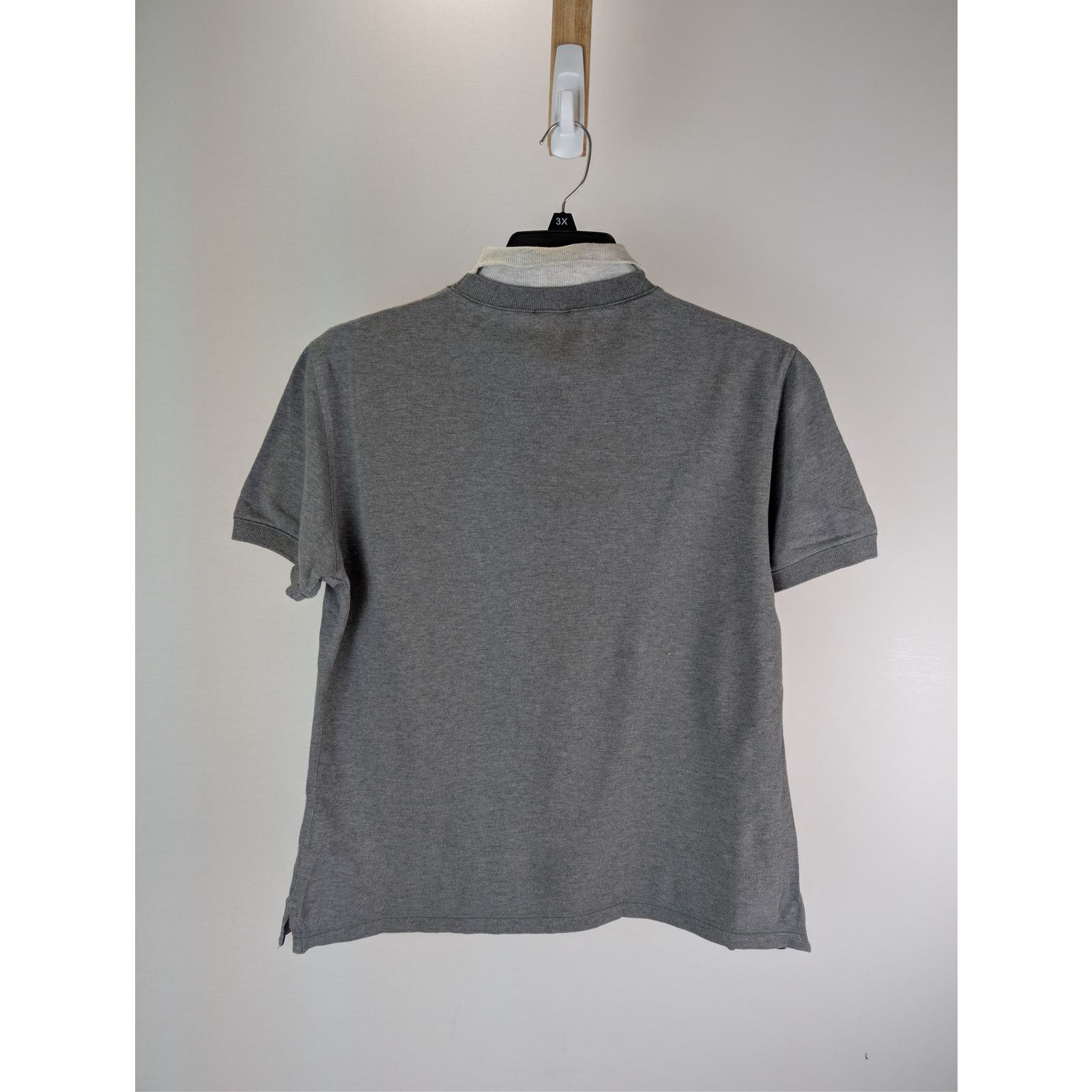 Brunello Cucinelli o1rshd1 CC20 grey cotton polo shirt with a white collar Size US M / EU 48-50 / 2 - 9 Thumbnail