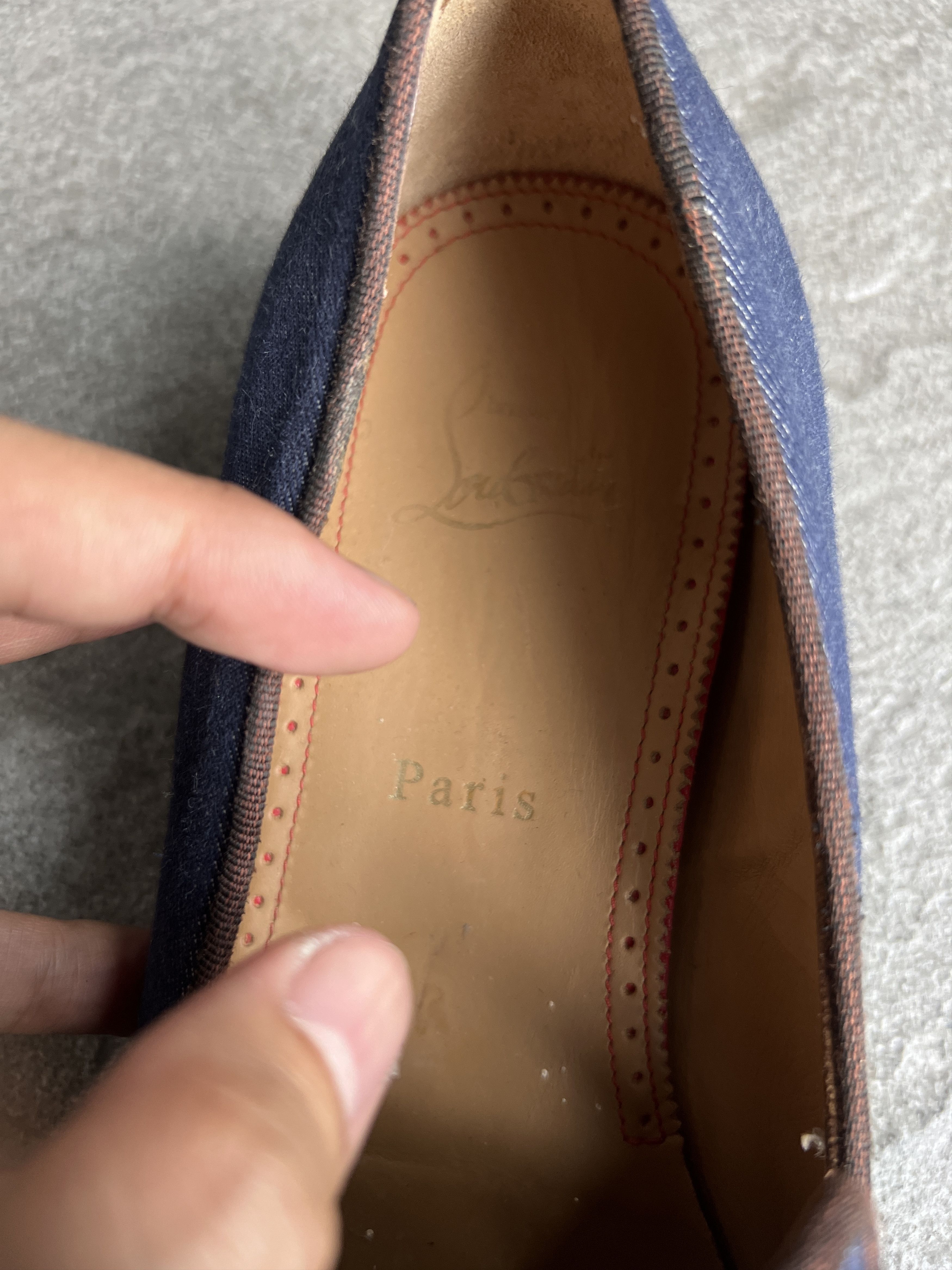 Christian Louboutin Louboutin Denim Tassel Loafers Spiked Blue EU41 Size US 8 / EU 41 - 9 Thumbnail
