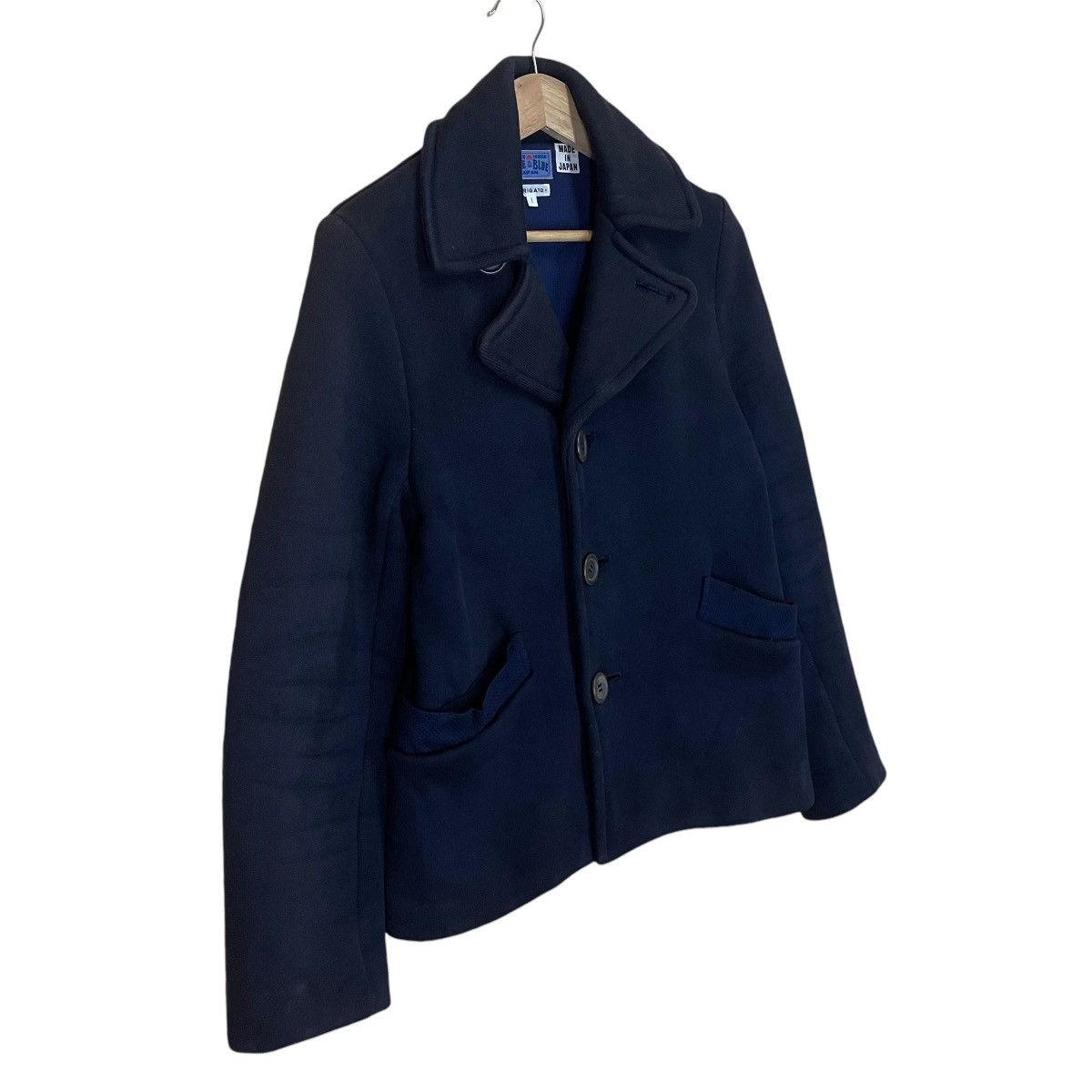 Blue Blue Japan Vintage 90s Pure Indigo Blue Blue Japan Button Coat Jacket Size US S / EU 44-46 / 1 - 2 Thumbnail