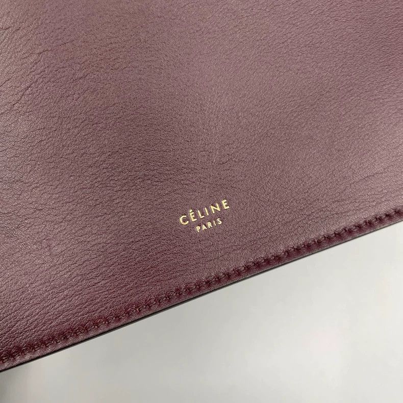 Celine Celine Clasp Crossbody Bag in Burgundy Size ONE SIZE - 6 Thumbnail