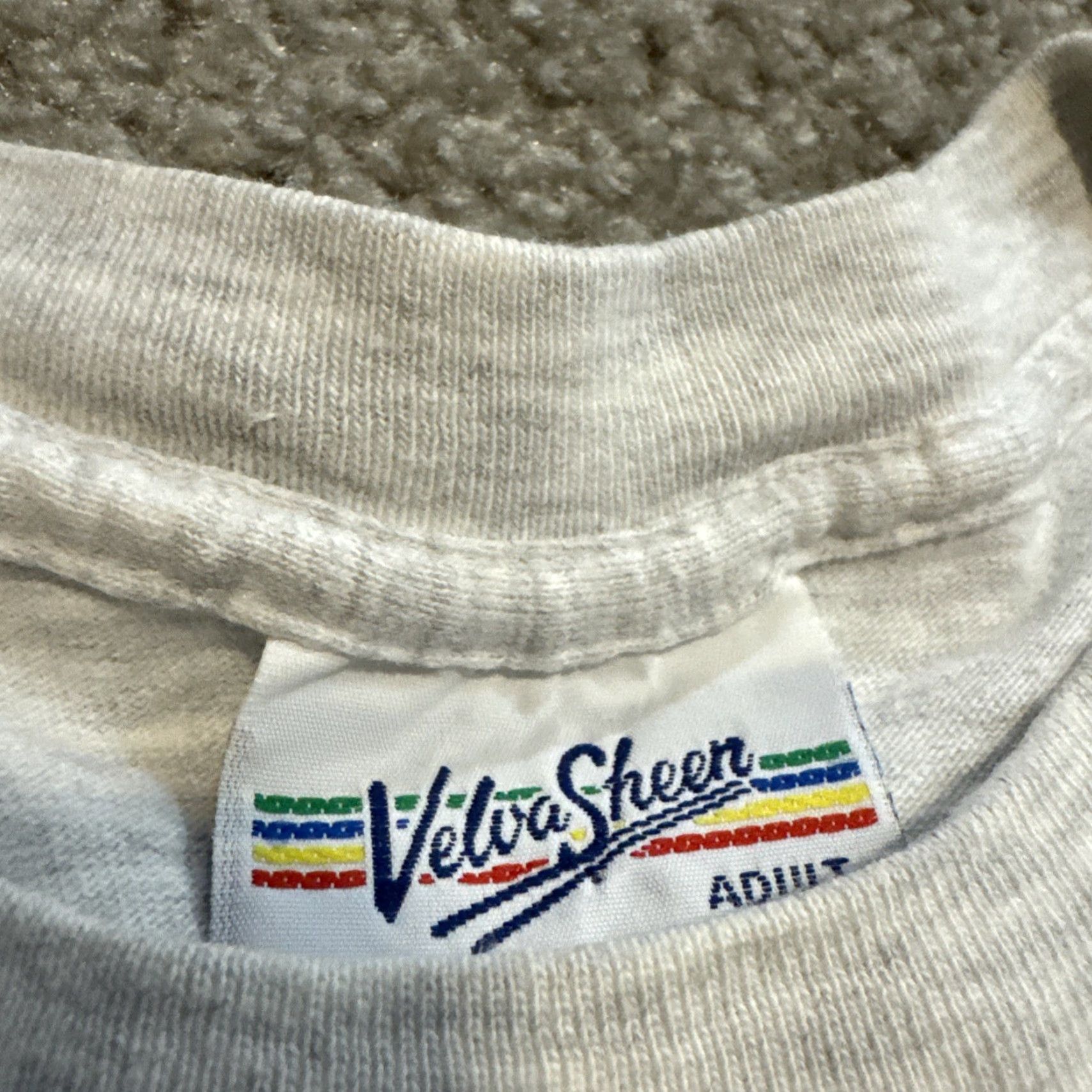 Velva Sheen VINTAGE Velva Sheen 80s VMI Virginia Military Institute T-Shirt XL Men Gray Short Sleeve Shirt Size US XL / EU 56 / 4 - 3 Thumbnail
