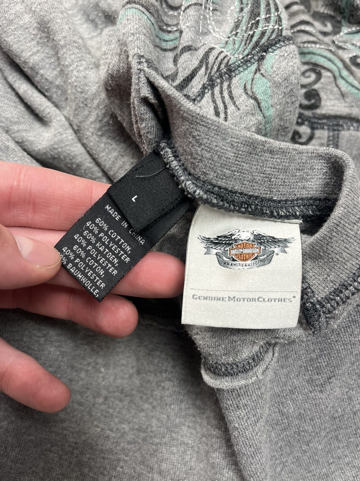 If Six Was Nine Reversible LGB Style Faux Fur Hoodie Harley Davidson Skulls Size US M / EU 48-50 / 2 - 6 Thumbnail