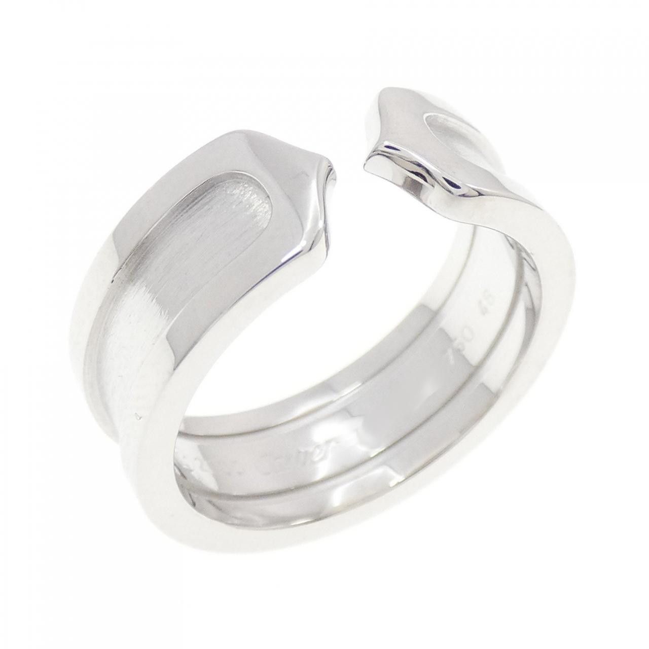 Cartier Cartier Cartier C2 750 White Gold Ring Size 8.5 Metal Ring B4040500 DUTY FREE for USA Size ONE SIZE - 1 Thumbnail