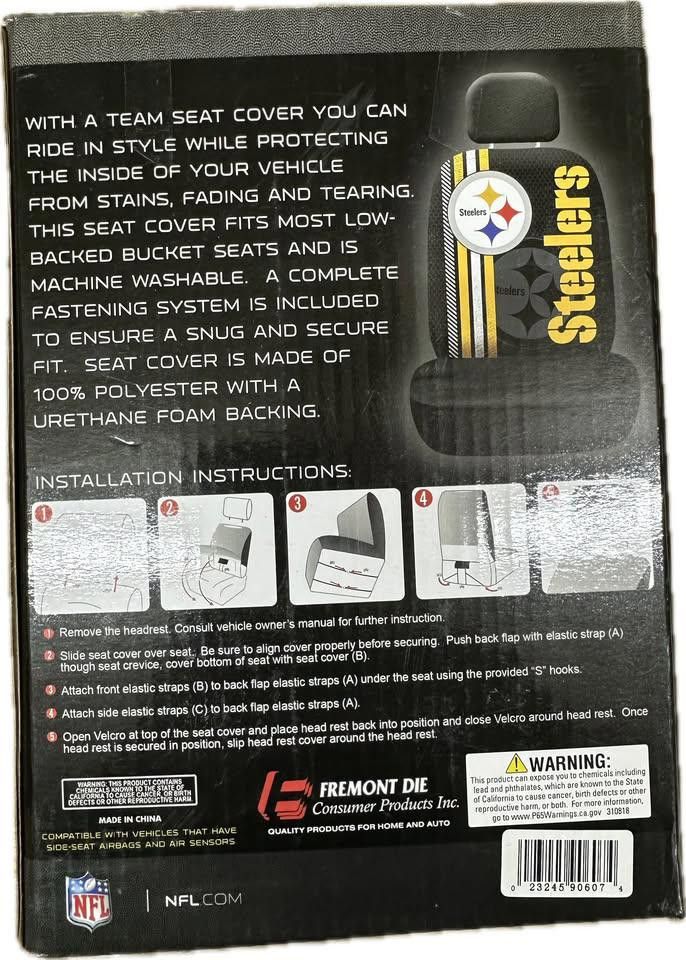 Designer Washington Redskins Rally Seat Cover Size ONE SIZE - 3 Thumbnail