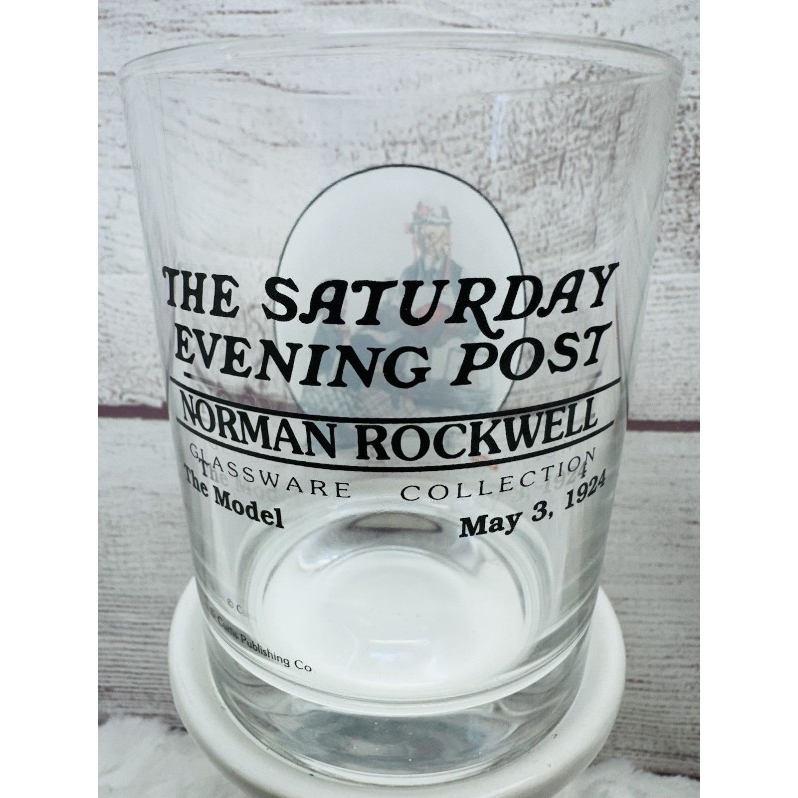 Other Norman Rockwell Saturday Evening Post "THE MODEL" Glass Tumb Size ONE SIZE - 2 Thumbnail