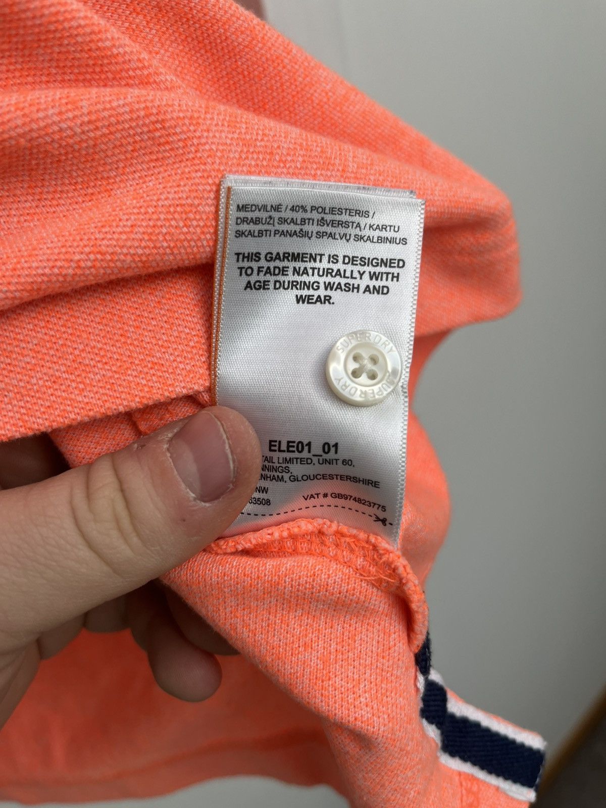 Superdry Superdry Contrast Polo Shirt Coral Men's Size 3XL Size US XXL / EU 58 / 5 - 7 Thumbnail