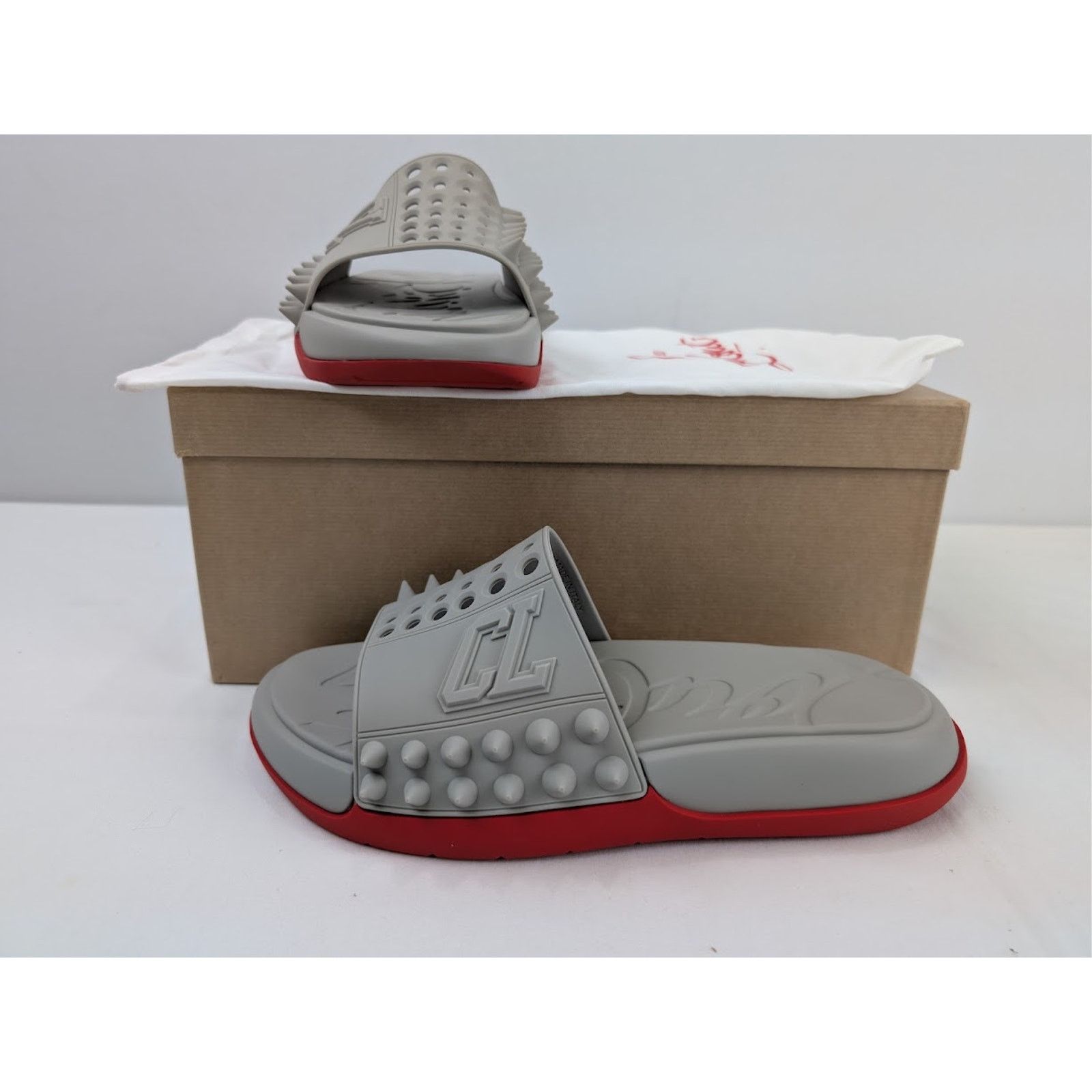 Christian Louboutin o1rshd1 Take It Easy Flat Slippers in Goose Size US 8 / EU 41 - 21 Thumbnail