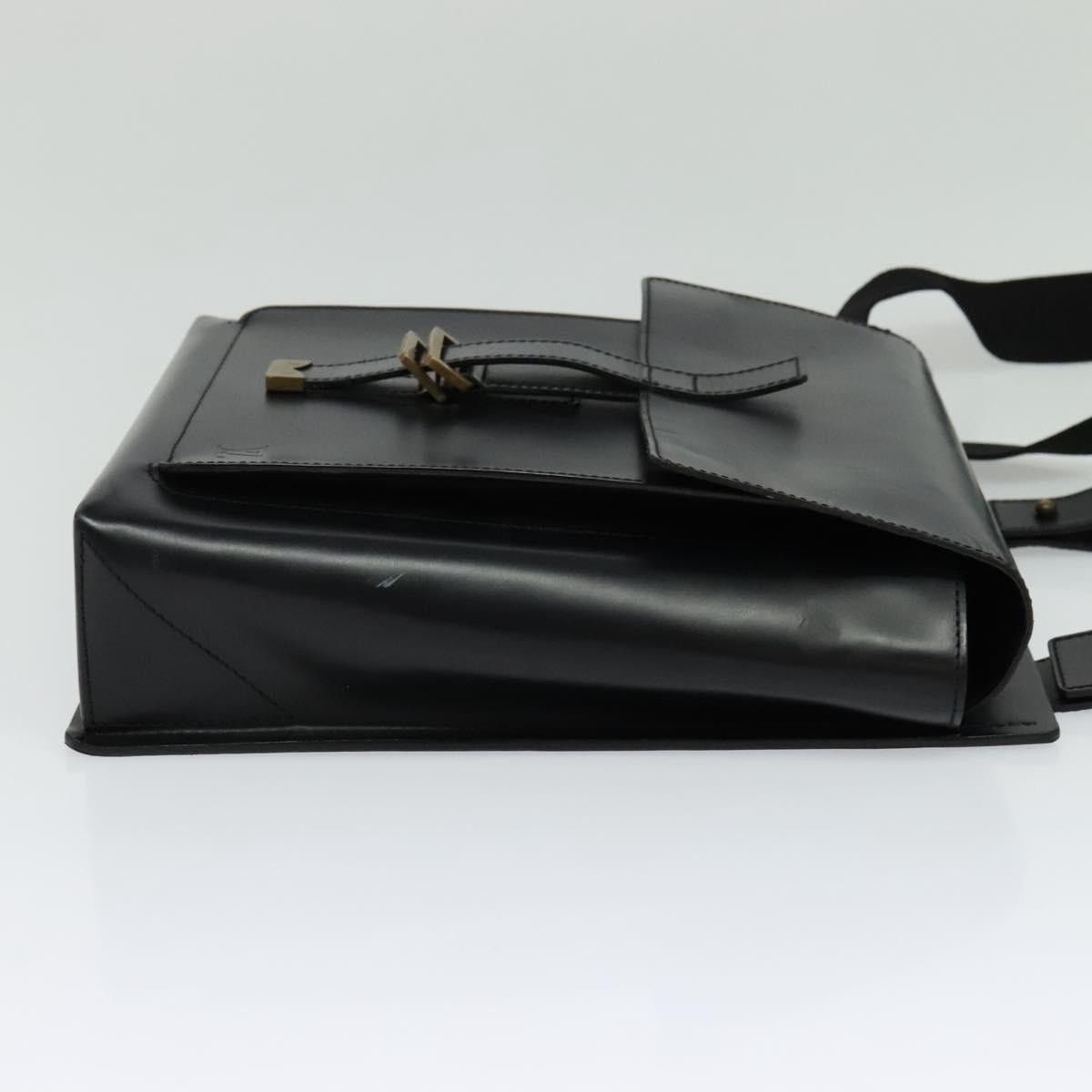 Louis Vuitton LOUIS VUITTON Liege Fantassan Shoulder Bag Leather Black Size ONE SIZE - 4 Thumbnail