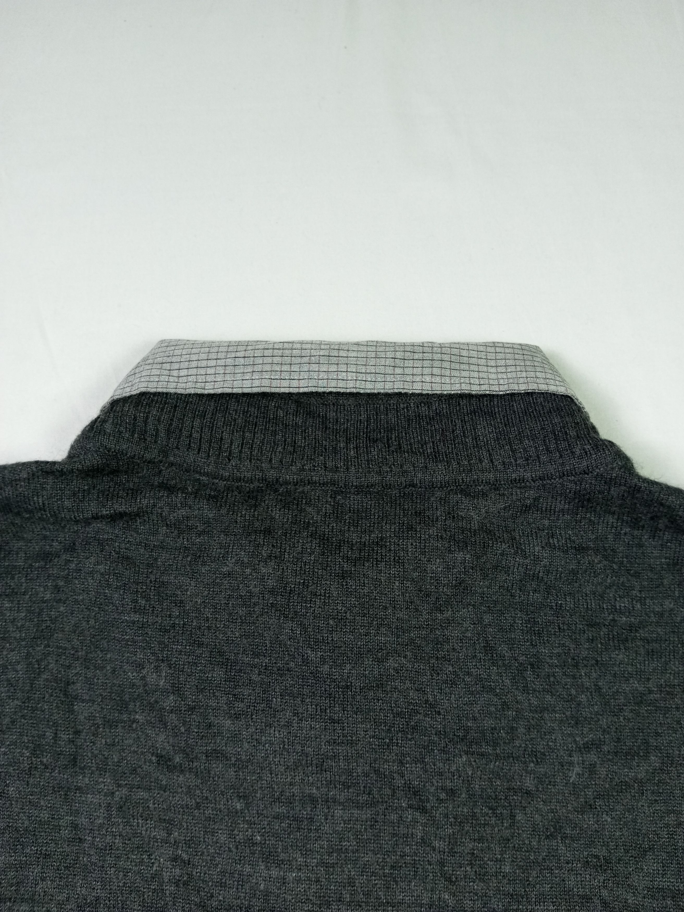 Issey Miyake × Japanese Brand × Le Grande Bleu (L.G.B.) Double Layer Parkland Light Knit Wear Size US L / EU 52-54 / 3 - 13 Thumbnail