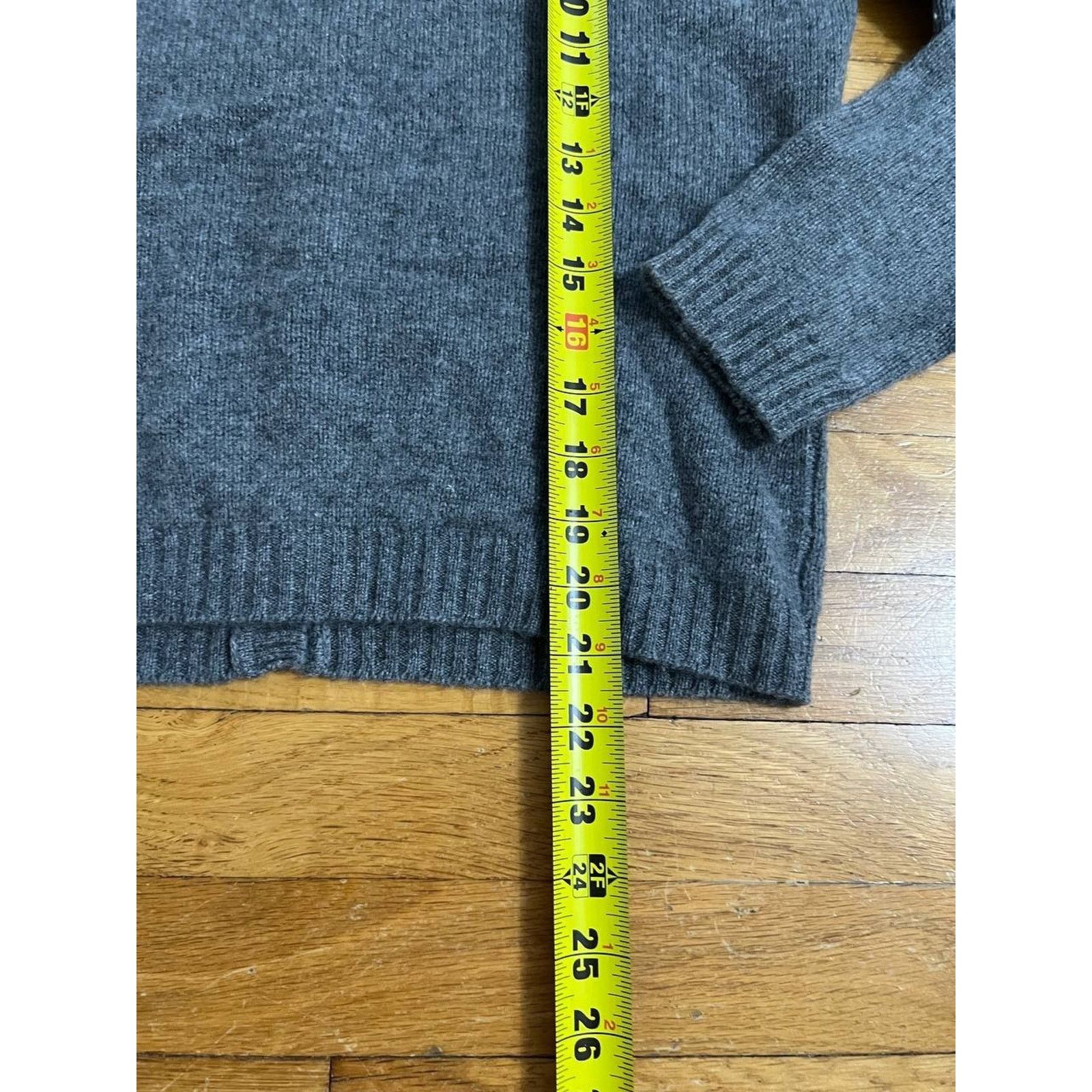 & Other Stories Puro Cachemire gray geometric green sweater M A001578 Size M / US 6-8 / IT 42-44 - 5 Thumbnail