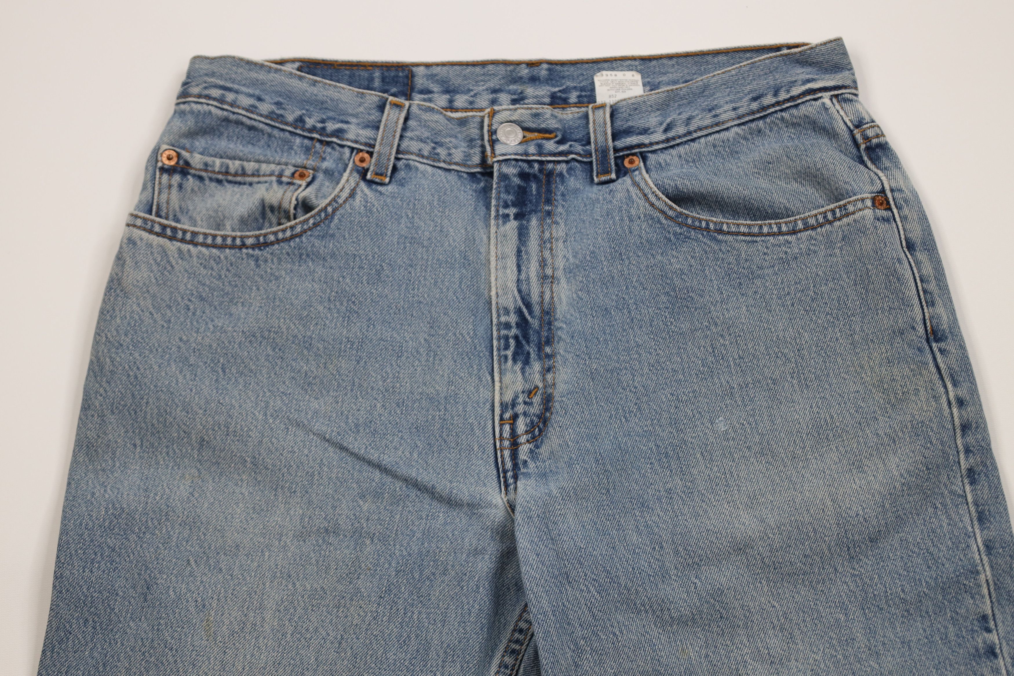 Levi's Vintage Y2K 2000 Levis 550 Relaxed Fit Denim Jeans Blue Size US 35 - 2 Thumbnail