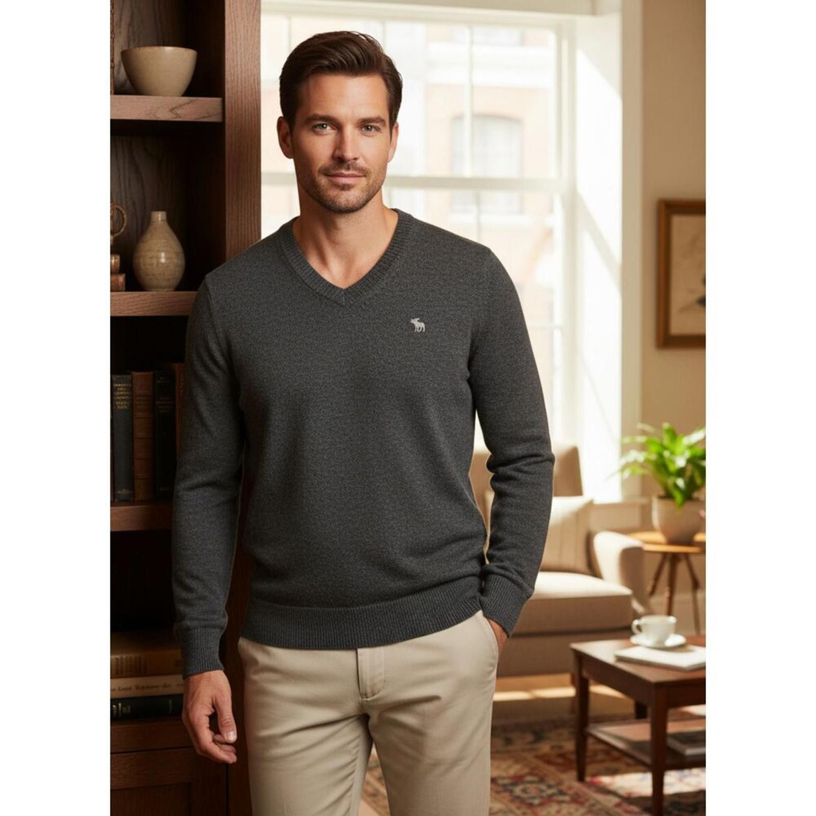 Abercrombie & Fitch Abercrombie & Fitch Charcoal Gray Cashmere Blend Size S Size US S / EU 44-46 / 1 - 1 Thumbnail