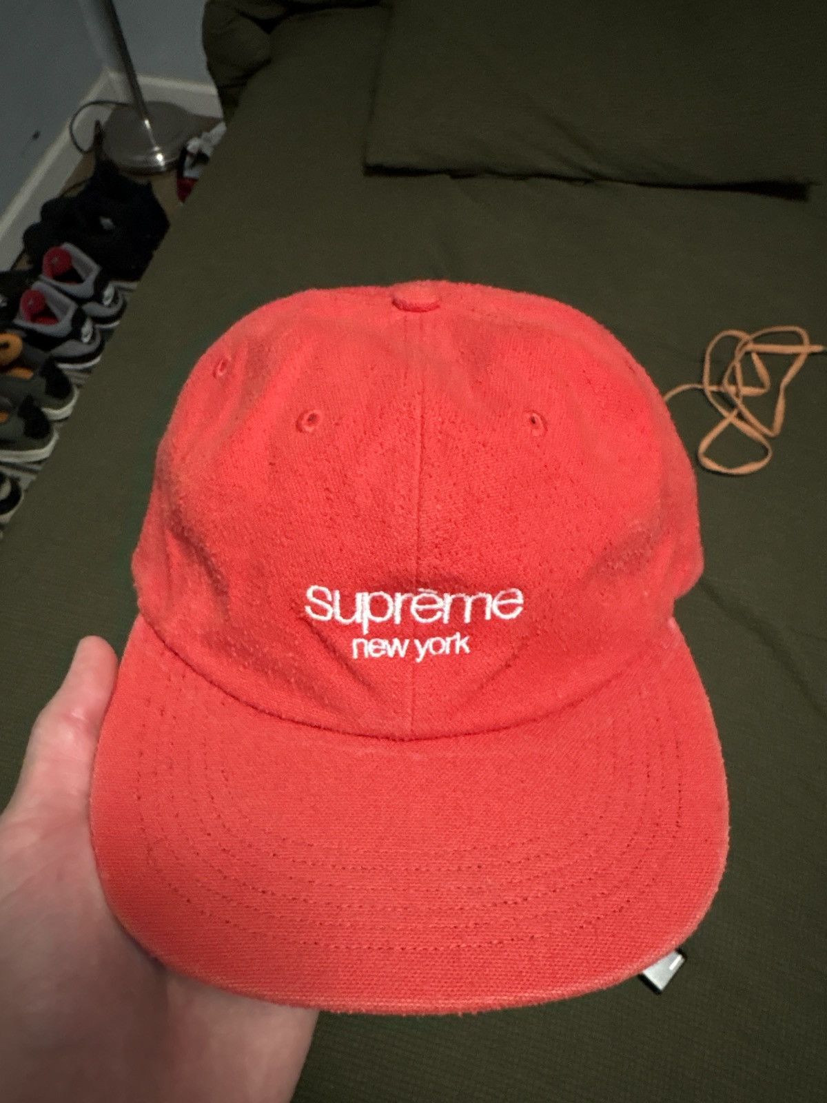 Supreme newyork leather strap hat