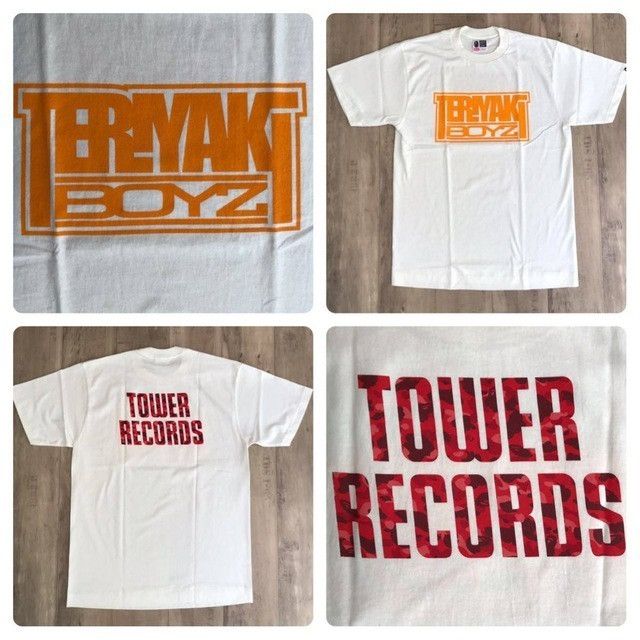Bape BAPE Pharrell camo Teriyaki Boys Tower Records T-shirt NIGO Size US M / EU 48-50 / 2 - 1 Thumbnail