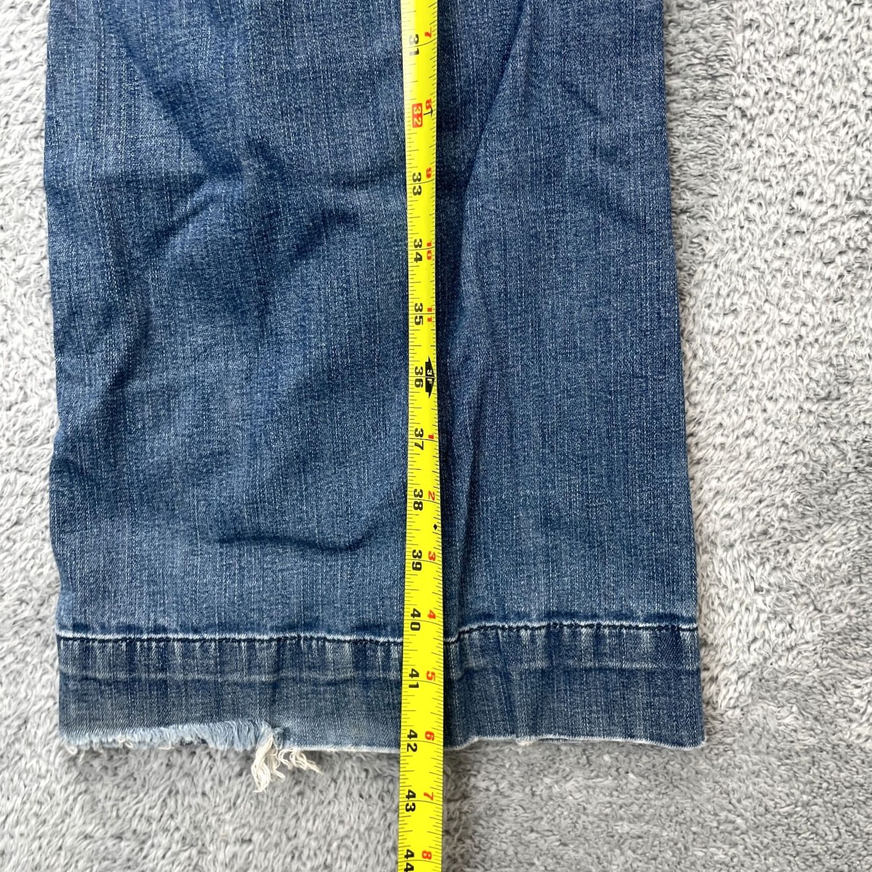 White House Black Market VINTAGE White House Black Market Jeans Womens 12R Blue Noir Bootcut Denim Cotton 5-Pocket Design 33 in Inseam Jeans Womens 12 Regular Blue City Preppy Size 34" / US 12 / IT 48 - 6 Thumbnail