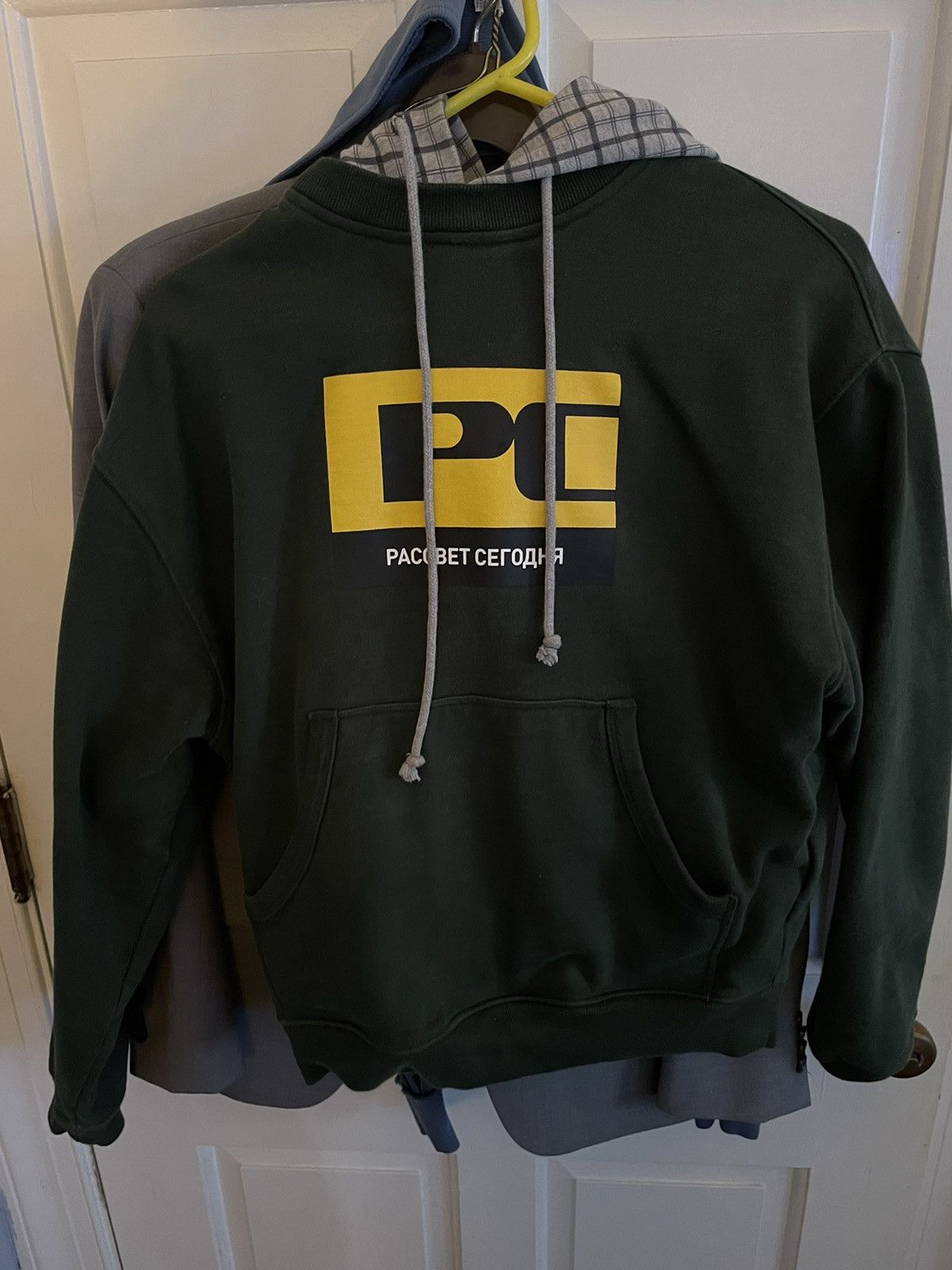 image of Paccbet Pc Logo Docking Hoodie in Green, Men's (Size XS)