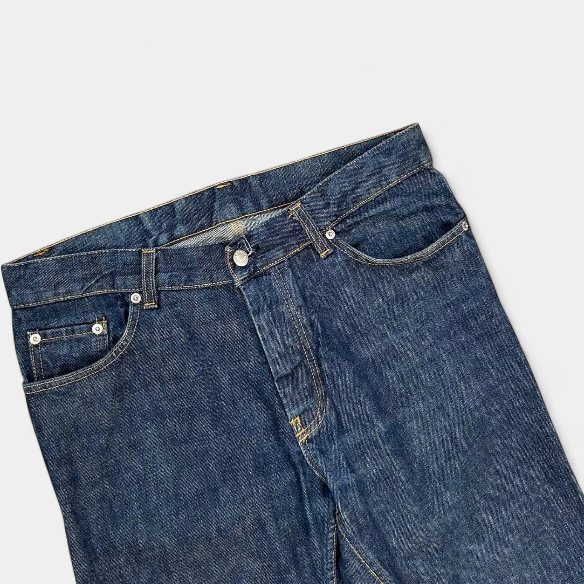 Helmut Lang Helmut Lang 1998 Classic Denim Cut Blue Flair Jeans Size US 31 - 2 Thumbnail