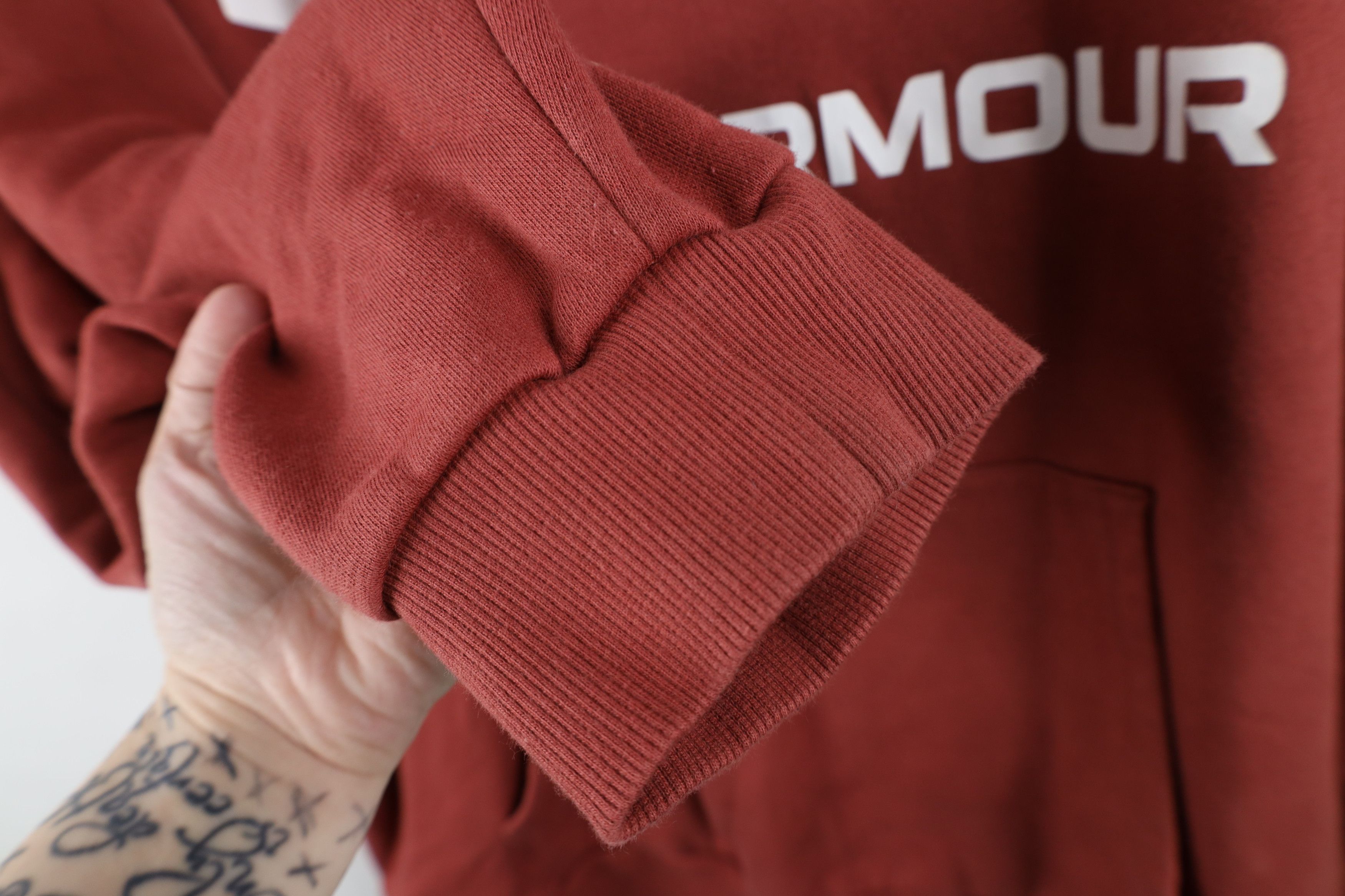 Under Armour Under Armour ColdGear Spell Big Logo Hoodie Sweatshirt Red Size US XXL / EU 58 / 5 - 9 Thumbnail