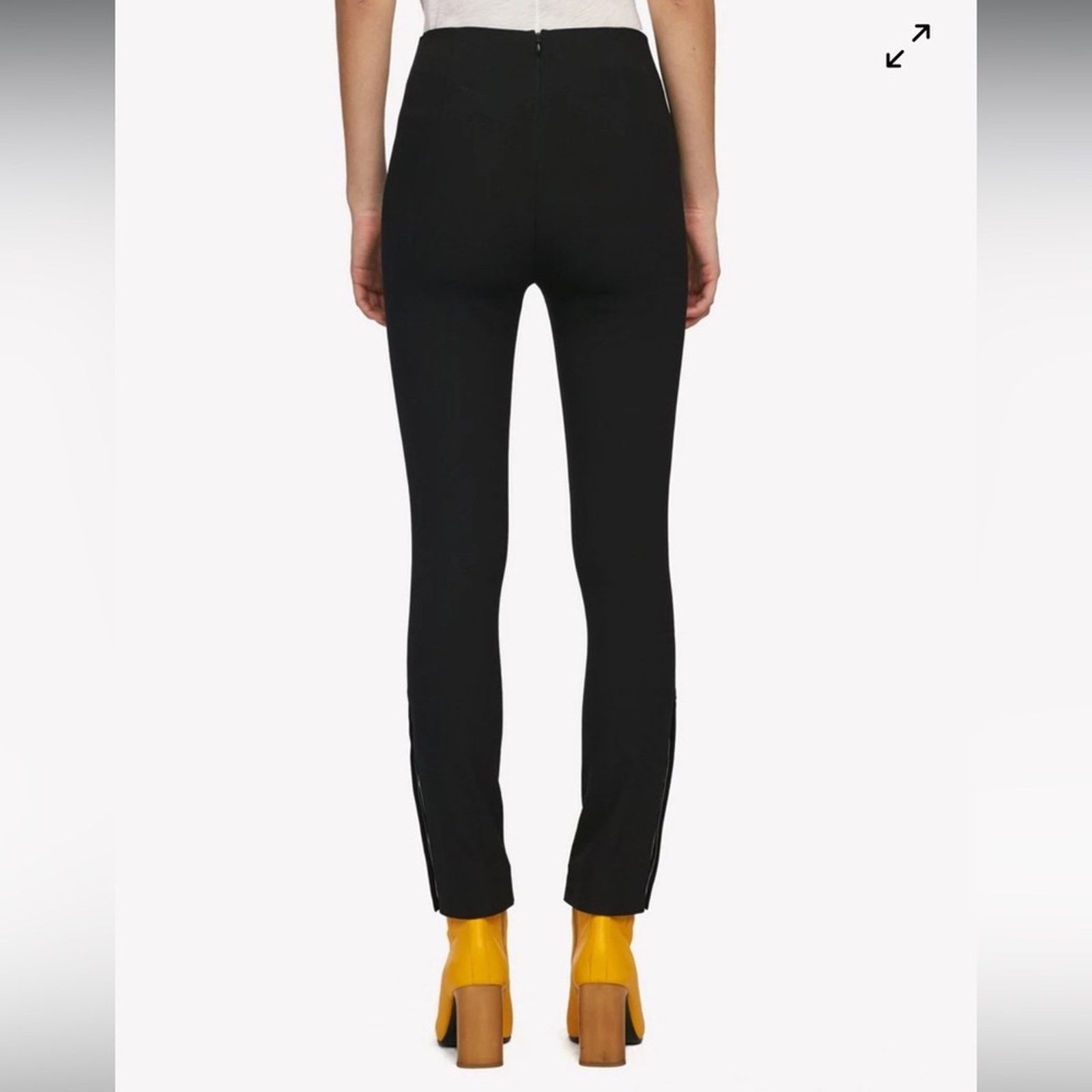 Rag & Bone Rag & Bone Simone Snap High Rise Black Pants Sz 10 Size 32" / US 10 / IT 46 - 2 Thumbnail