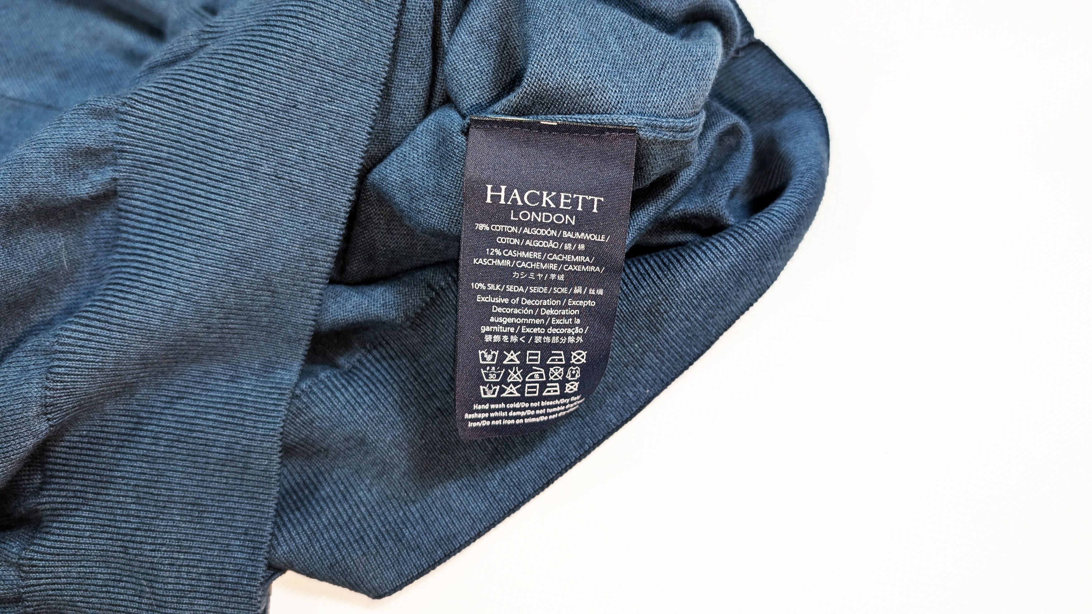 Hackett Hackett Mayfair Cotton Silk Cashmere Elbow Patches Sweater Size US XL / EU 56 / 4 - 6 Thumbnail