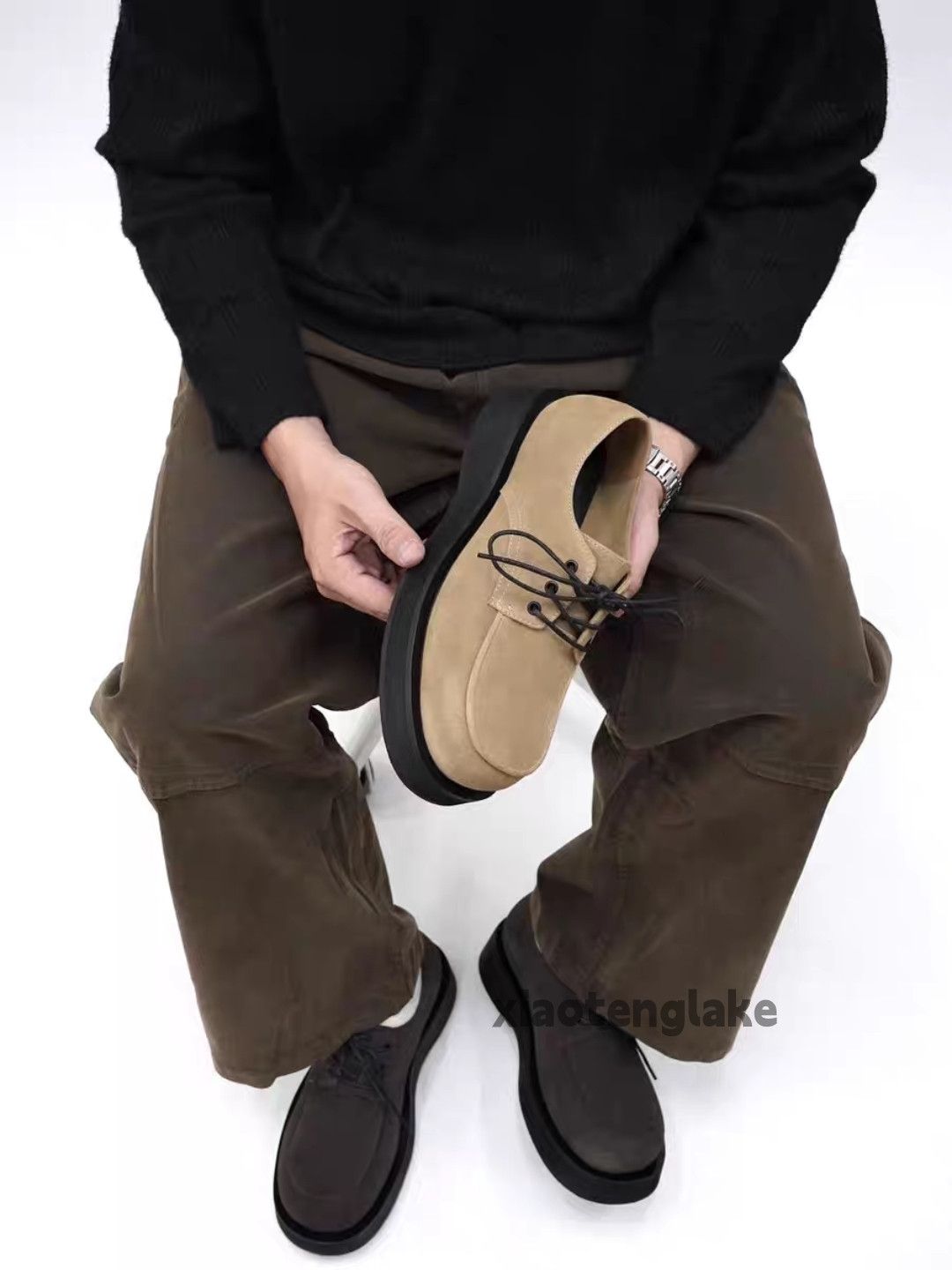 Vintage Unisex outdoor utility workwear carpenter loafers shoes Size US 10 / EU 43 - 4 Thumbnail