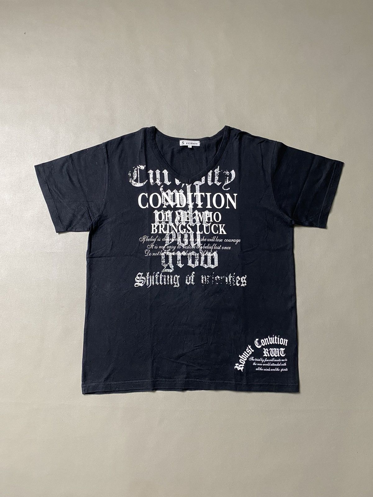 If Six Was Nine × Japanese Brand × Le Grande Bleu (L.G.B.) Y2K Sorridere Poem Archive Tshirt Size US L / EU 52-54 / 3 - 1 Thumbnail