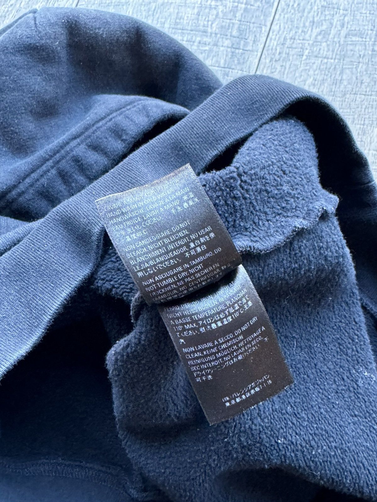Balenciaga Balenciaga Navy Script logo hoodie - Medium Size US M / EU 48-50 / 2 - 6 Thumbnail
